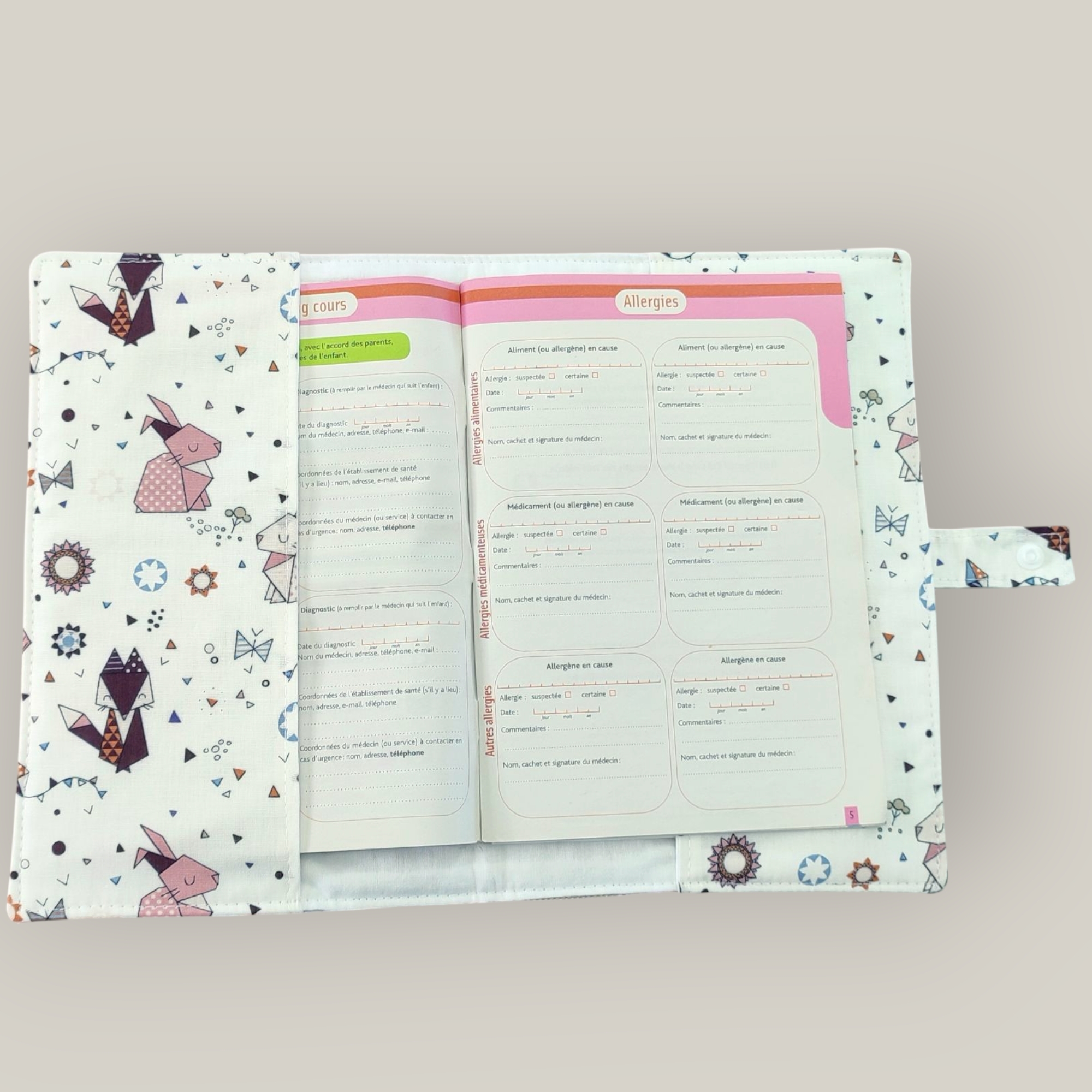Protège carnet de santé