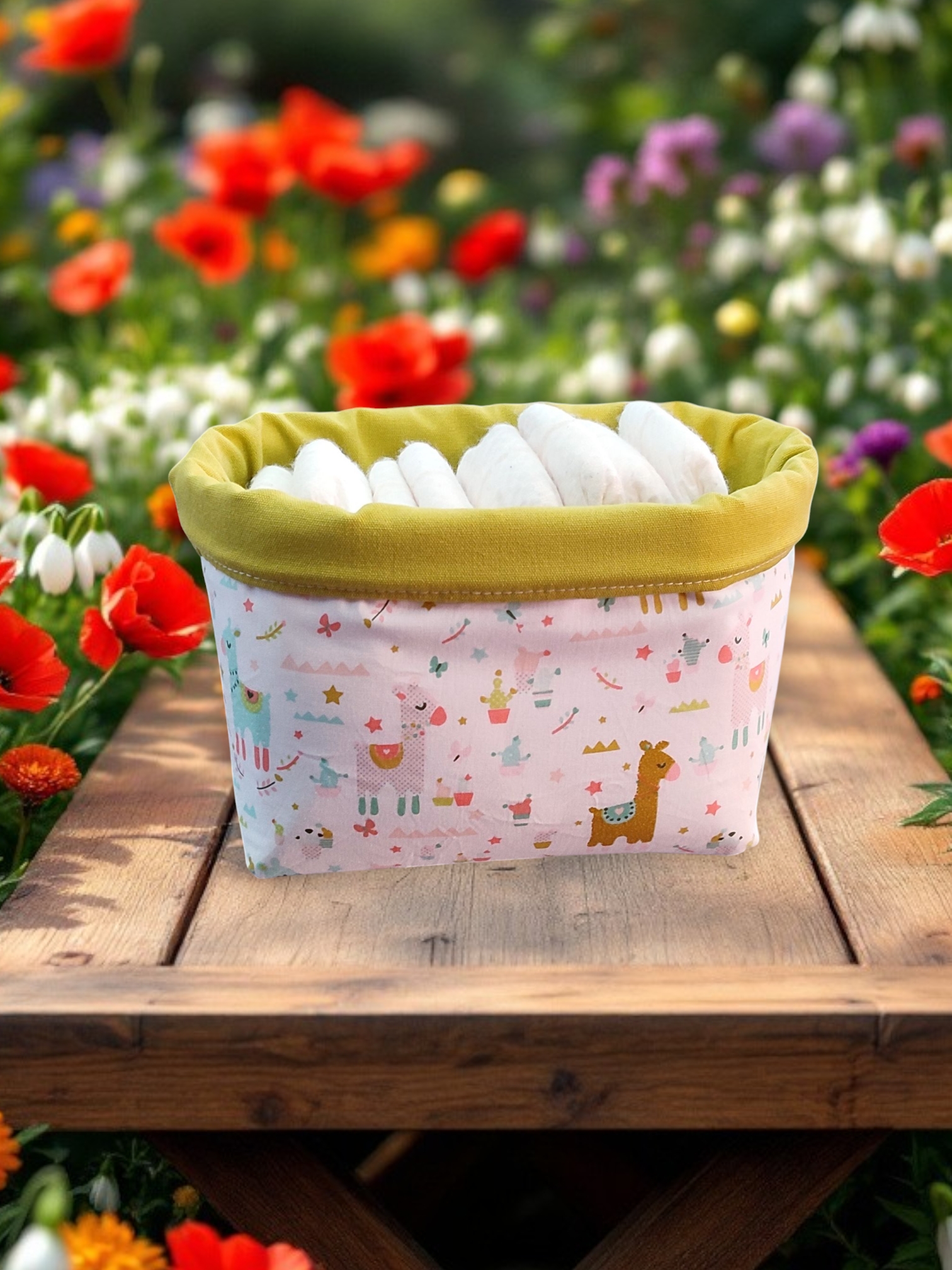 Panier de rangement en tissu