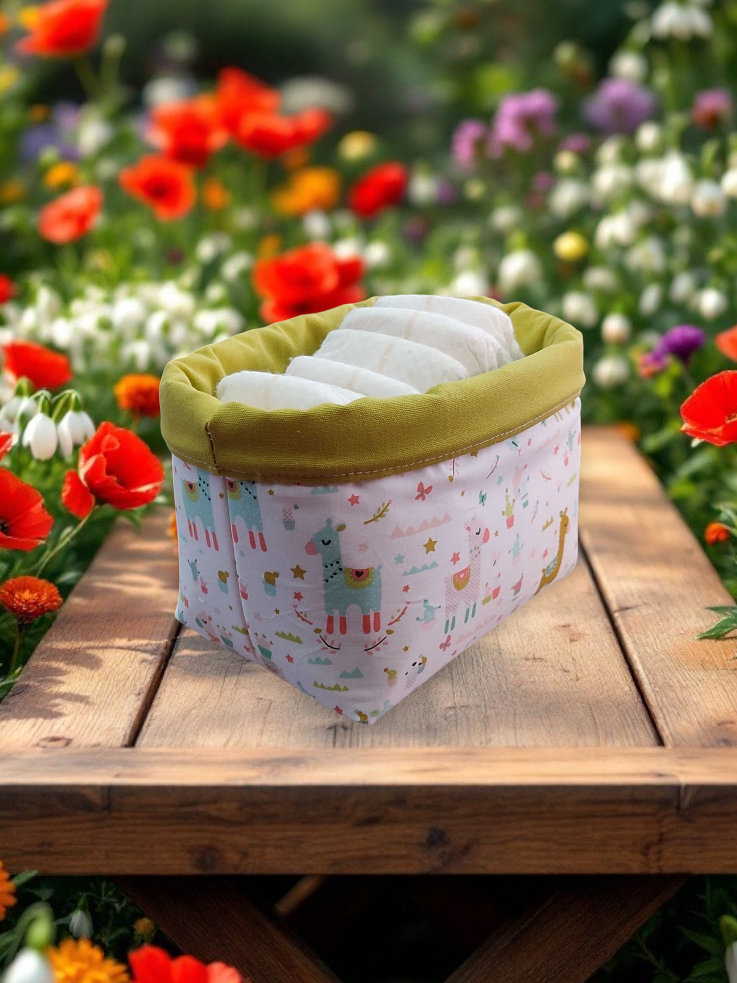 Panier de rangement en tissu