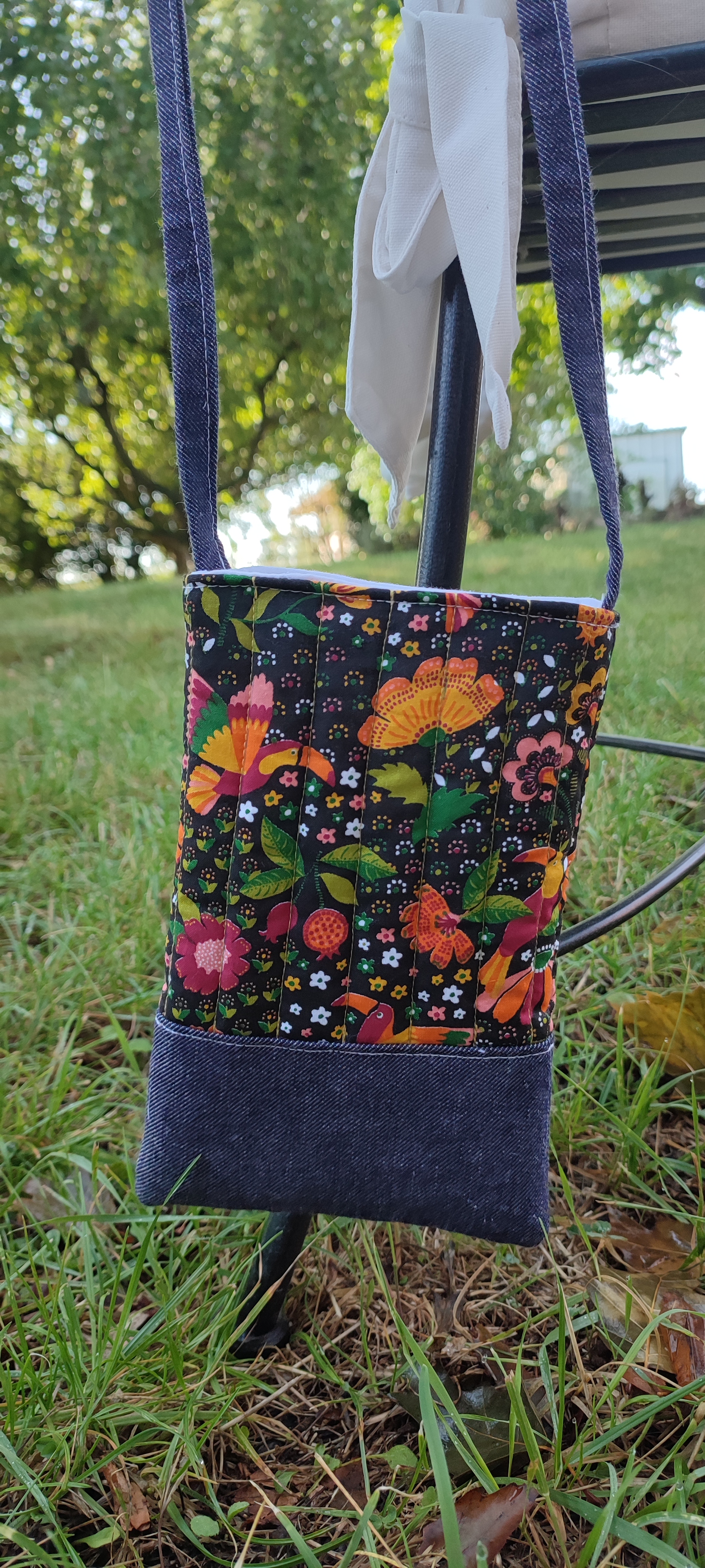 Sac à bandoulière fleuri