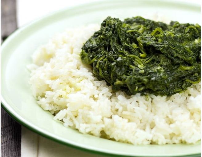 Gomen wot - Épinards sautes - የተጠበሰ ስፒናች