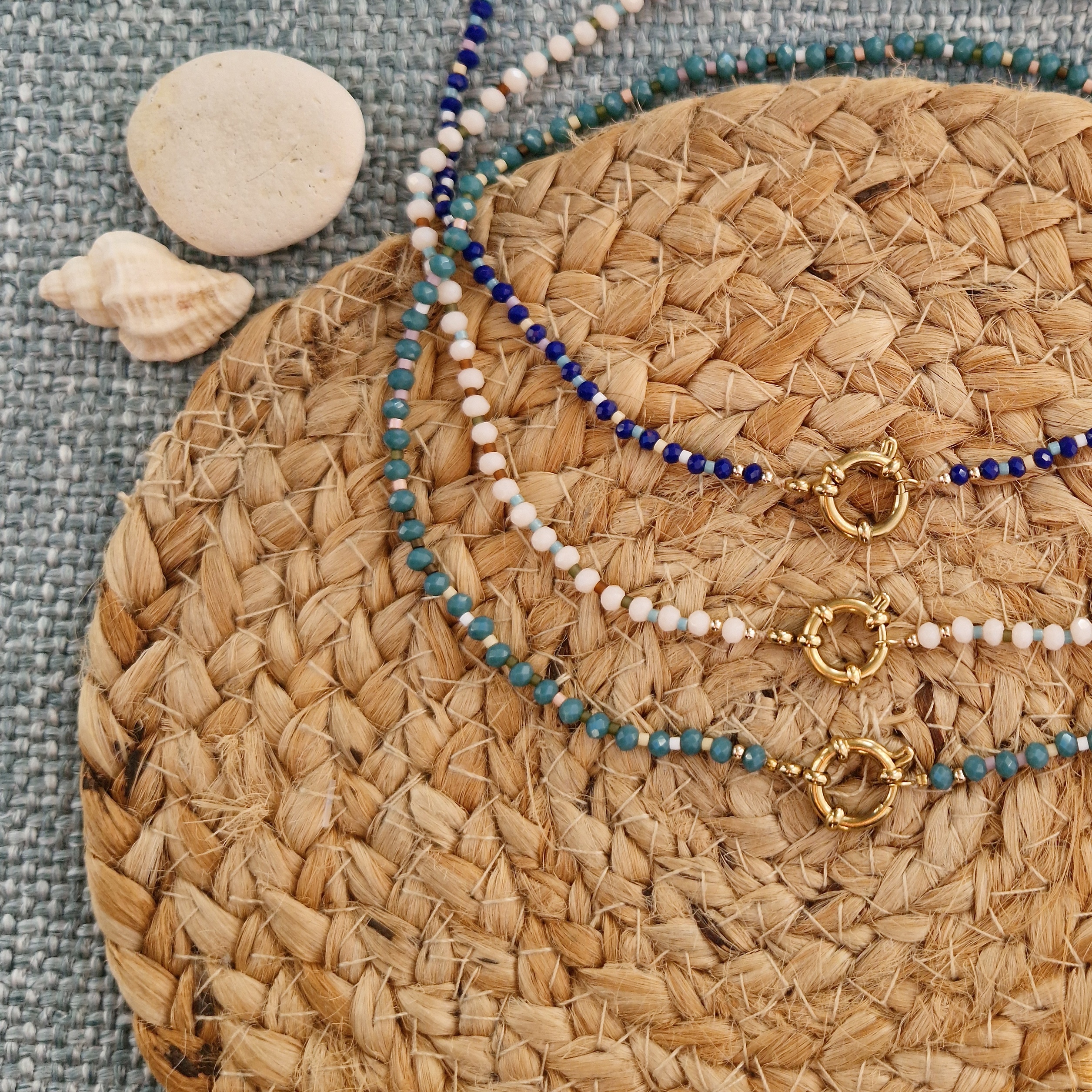 Flow*Flots Bleu Marine & teintes douces