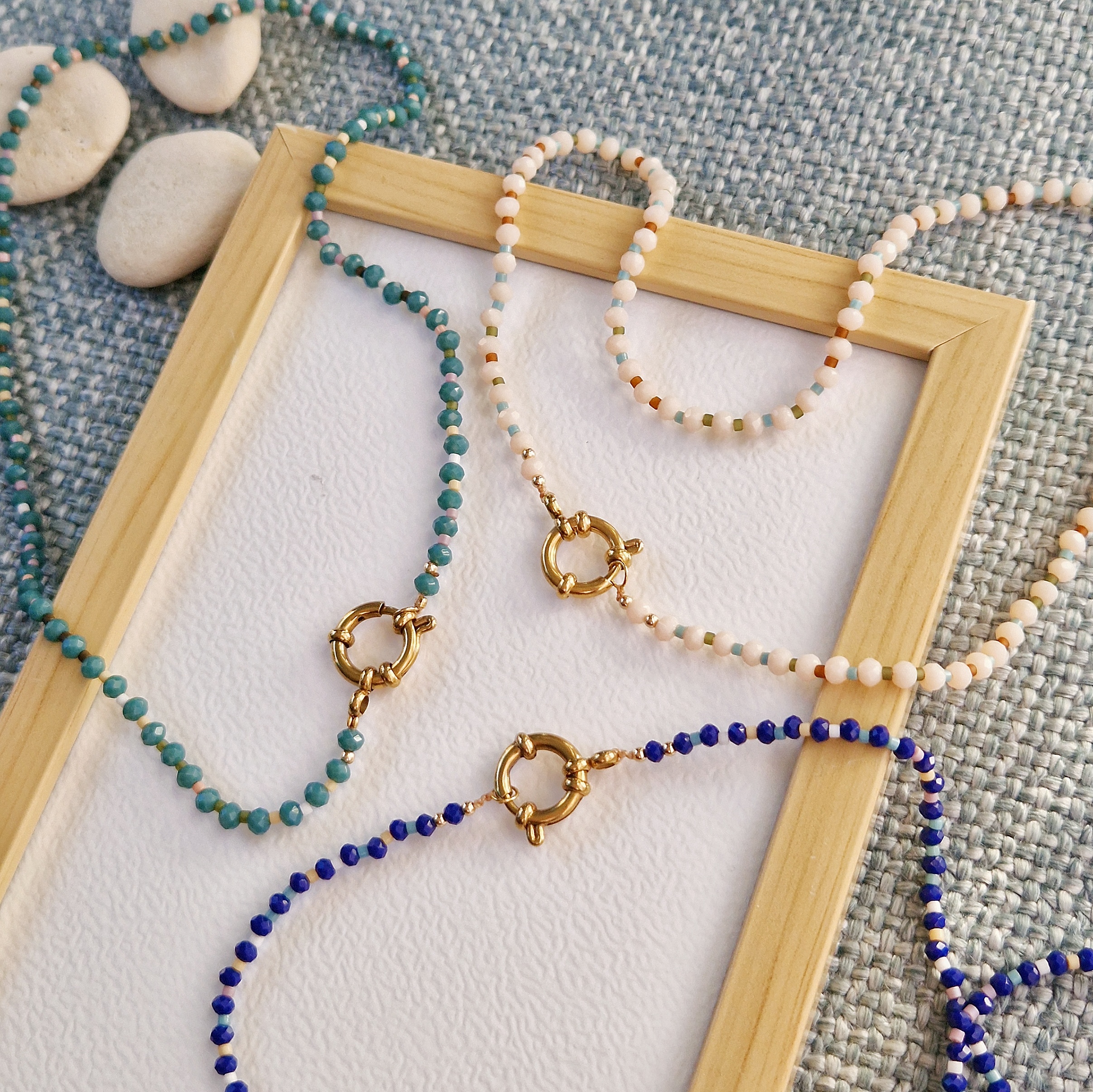 Flow*Flots Bleu Marine & teintes douces