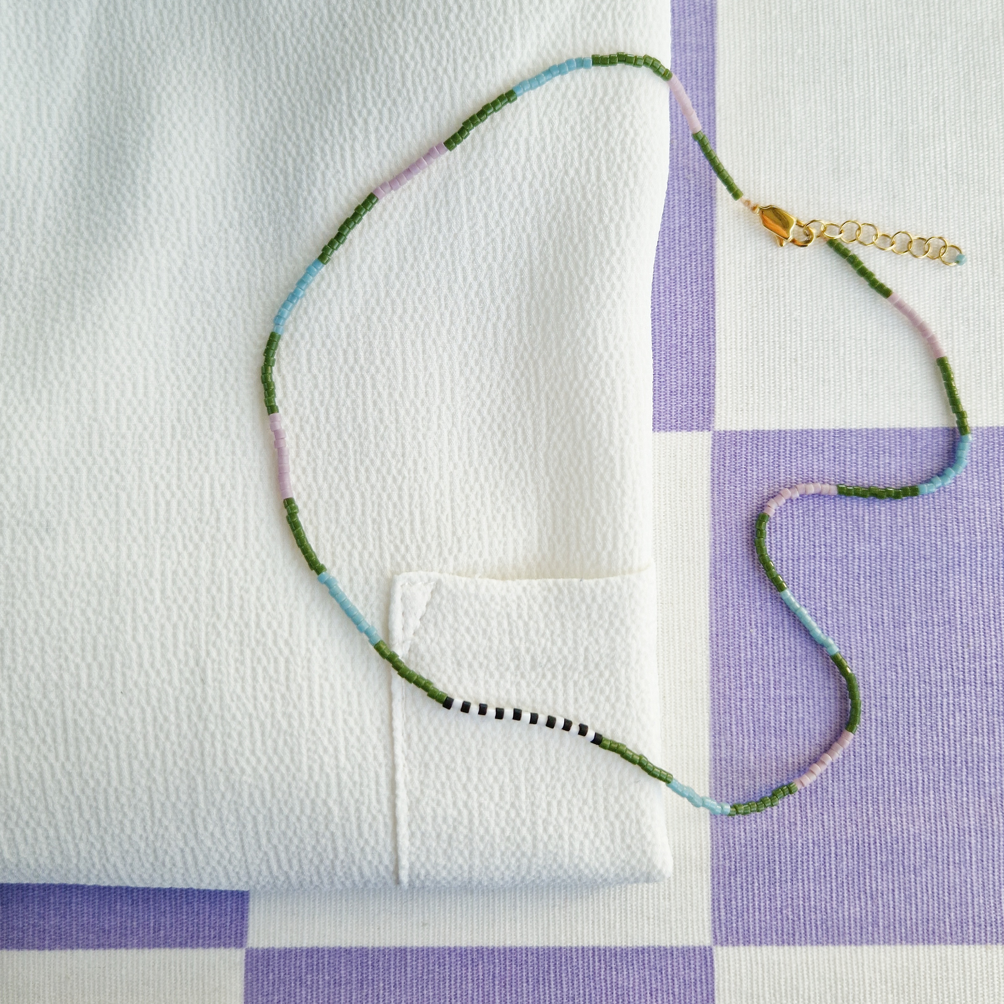 Uhinak Dune Boisée - Bleu écume - Mauve Vert olive -