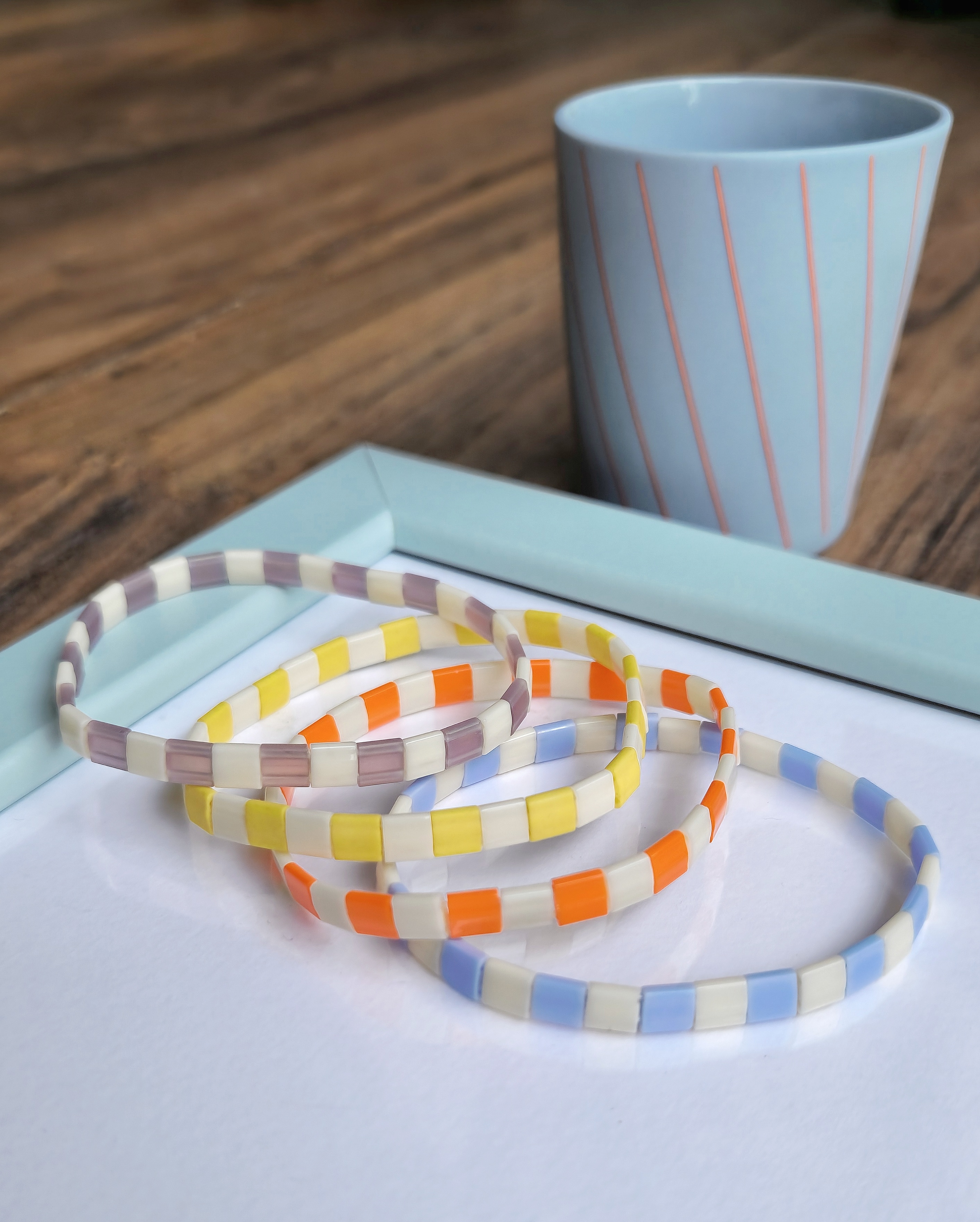 Barrel - Jaune et Ivoire