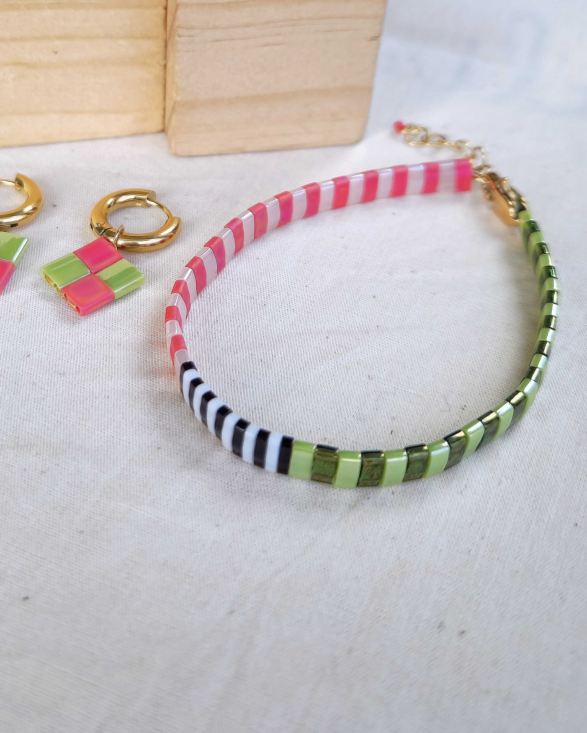 Nivelle - Vert*Verte & Rose*Roz