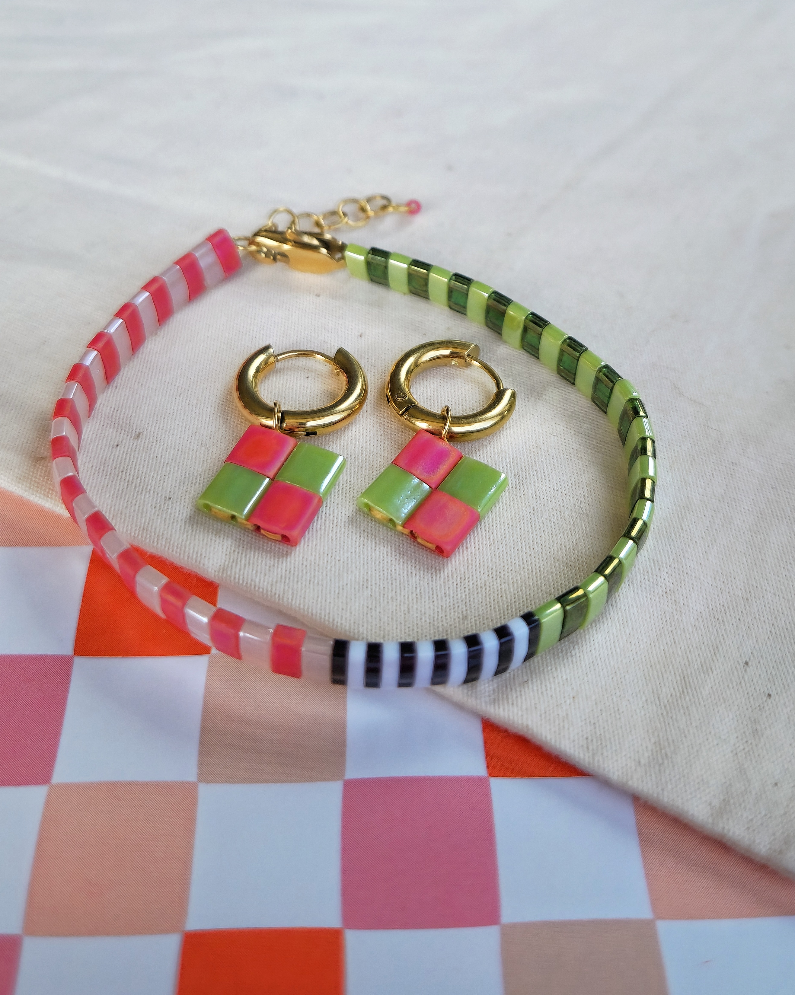 Nivelle - Vert*Verte & Rose*Roz