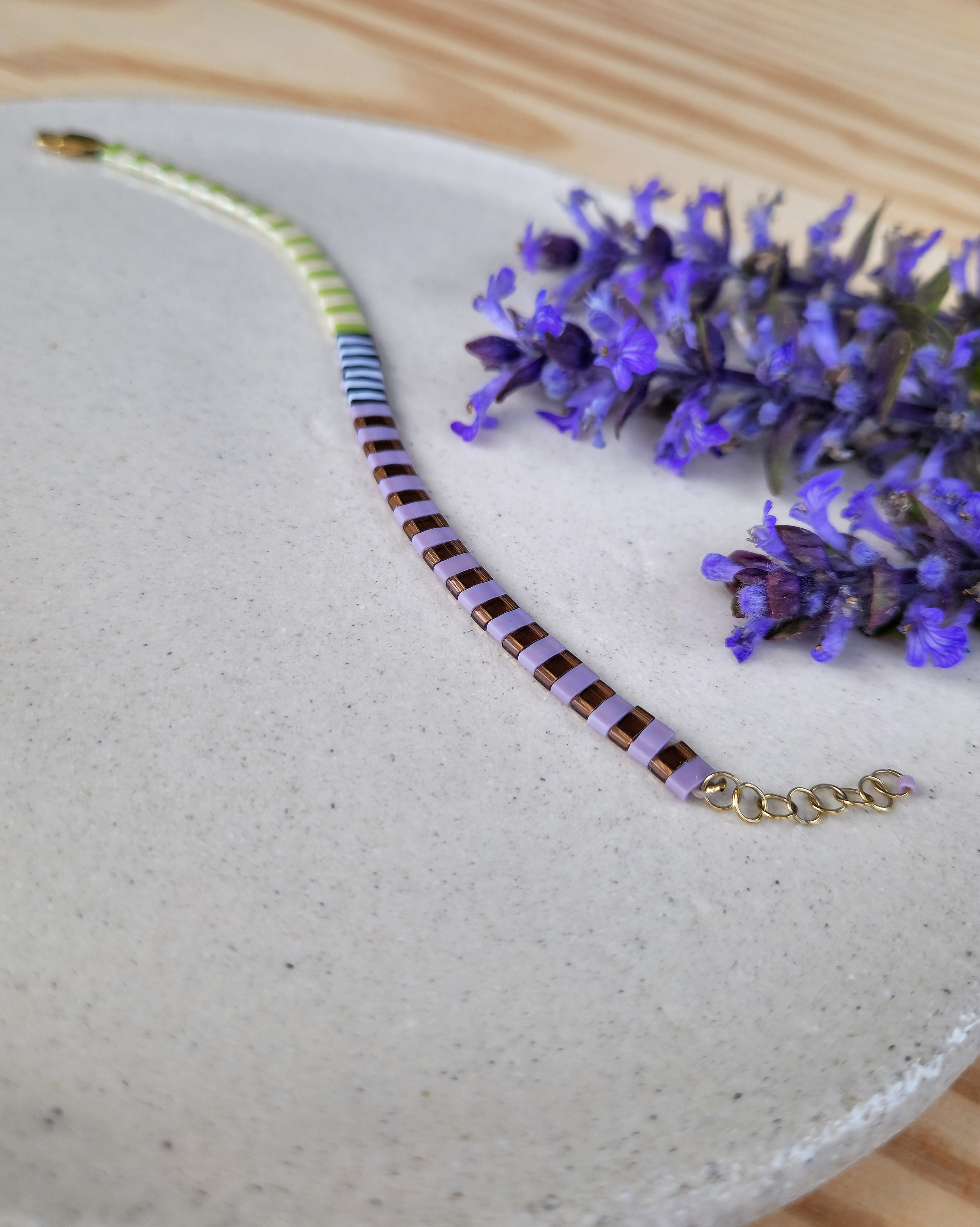 Nivelle - Ivoire Anis & Mauve Olive