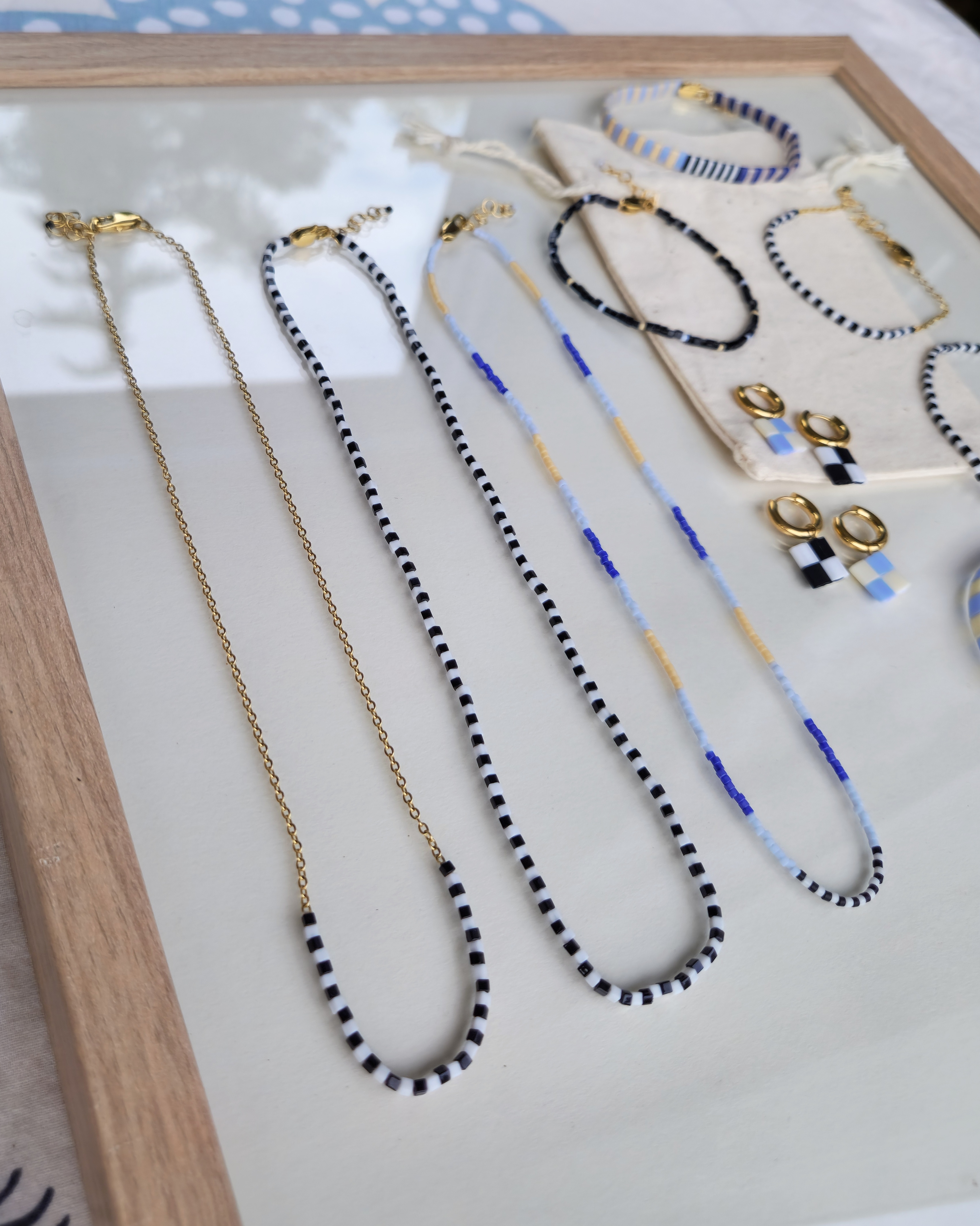 Ollie*Nollie - Collier Élément Damier