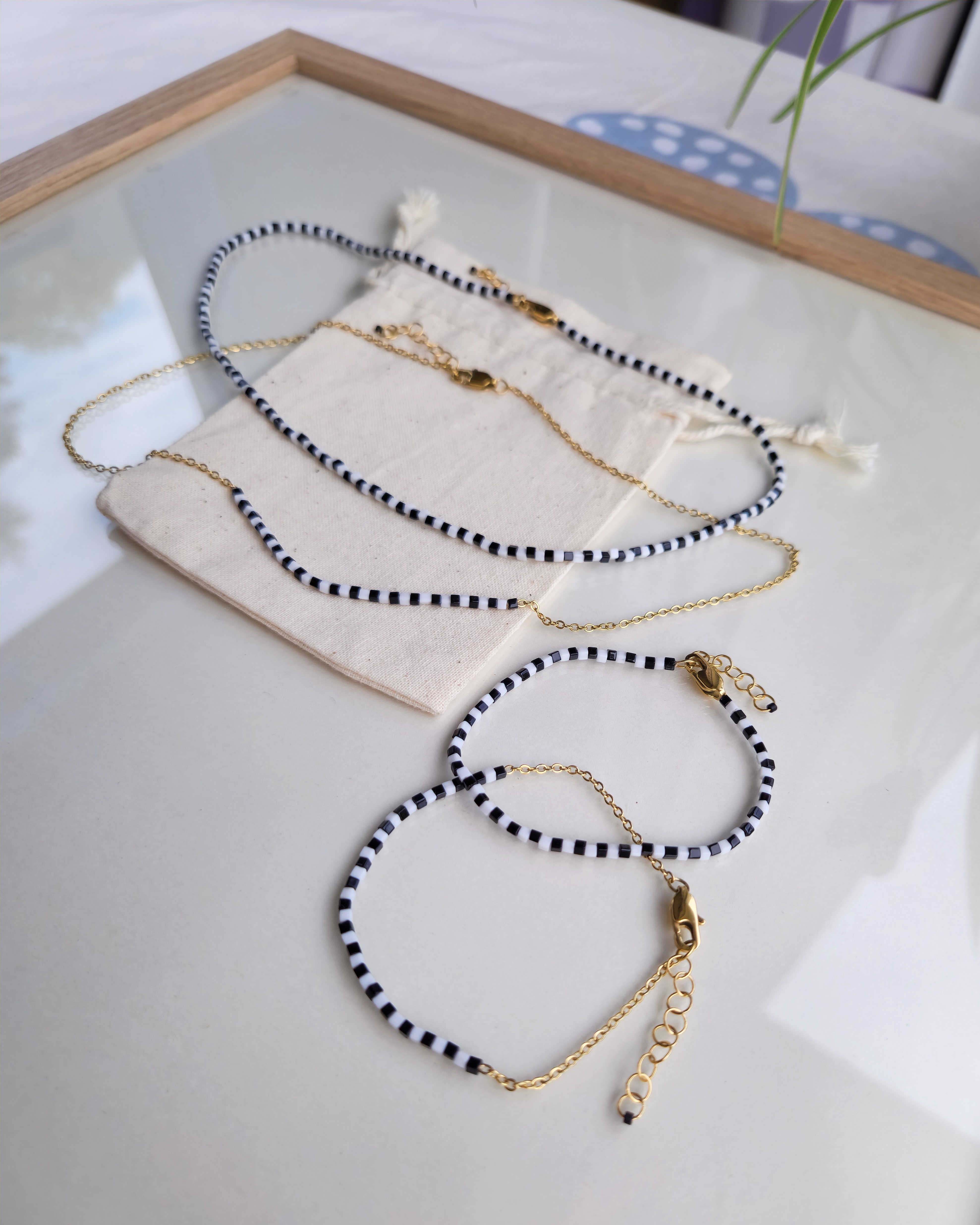 Ollie*Nollie - Collier Damier Absolu