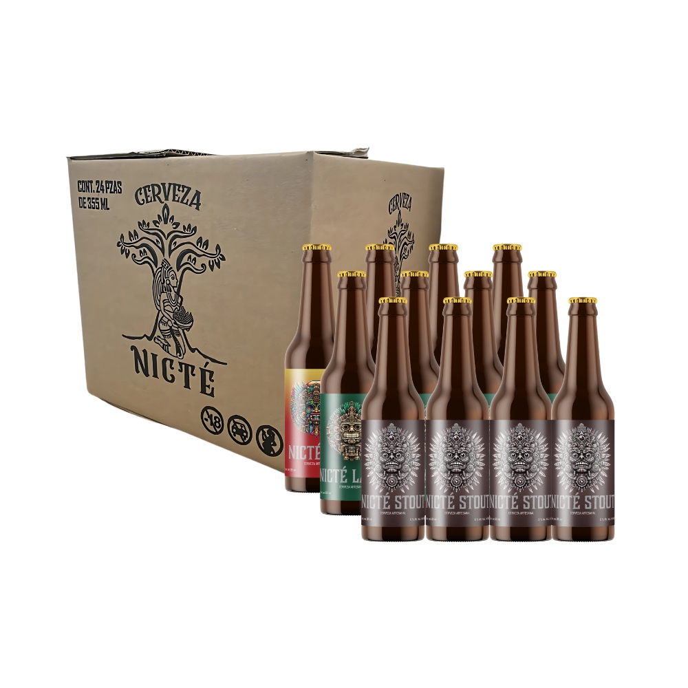 24 pack - Cervezas Nicté "Nuestras recetas base".