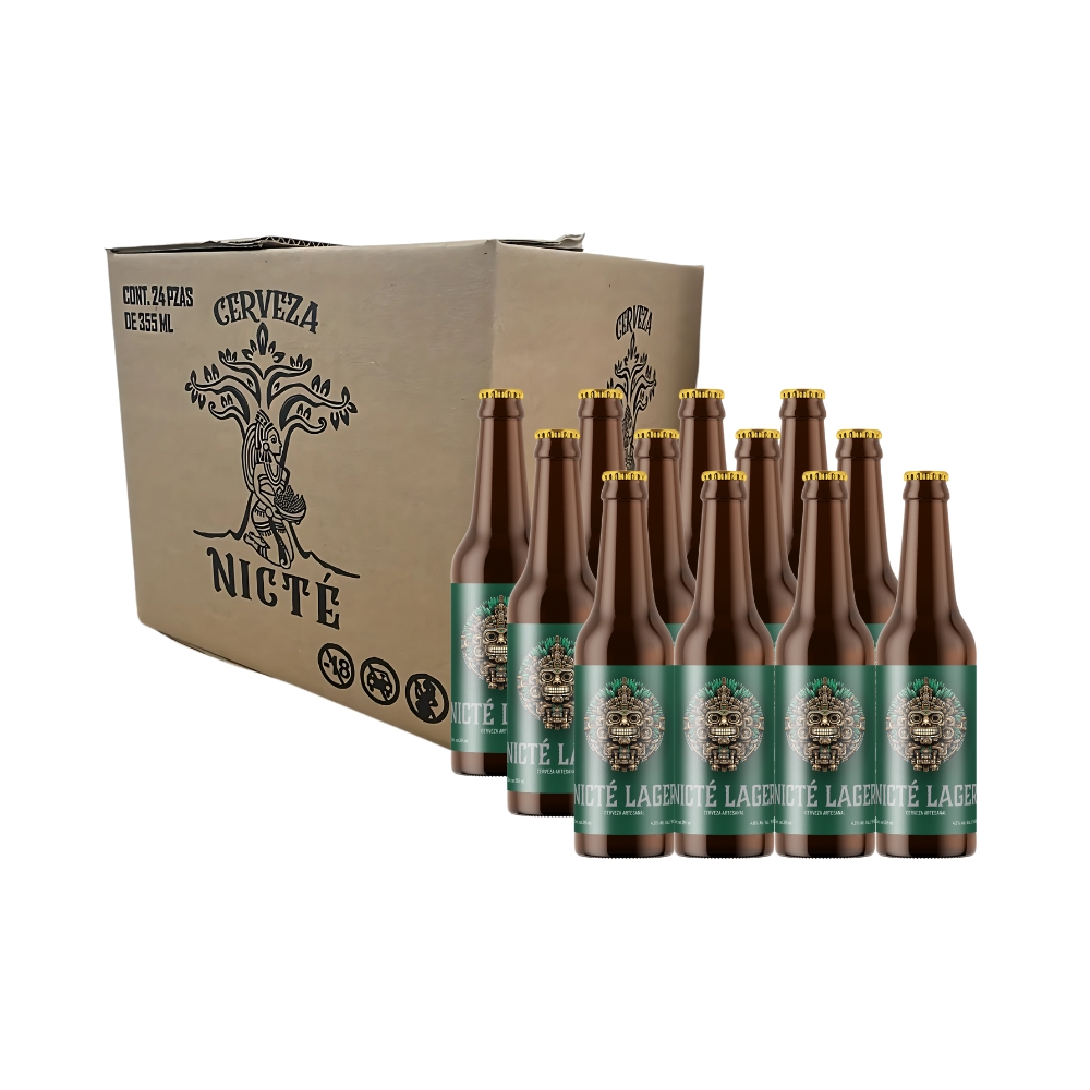 24 pack - Cervezas Nicté Lager