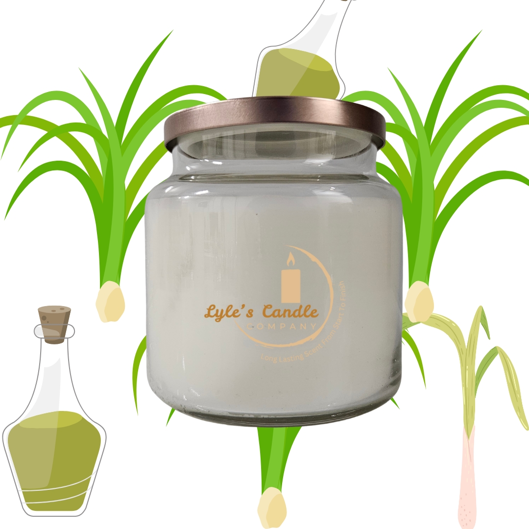 Citronella Scented Candle🍋🌿