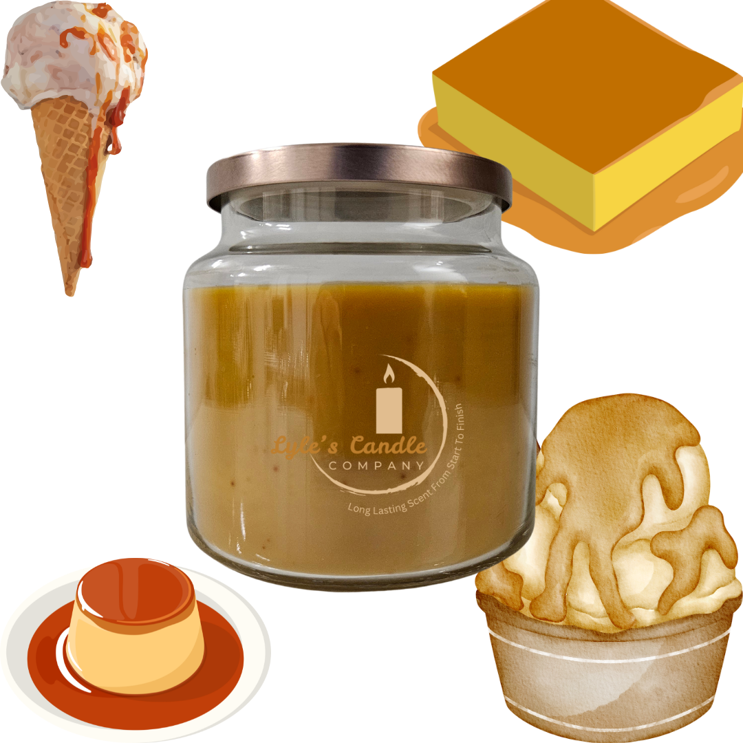 Vanilla & Caramel Scented Candle🍮✨