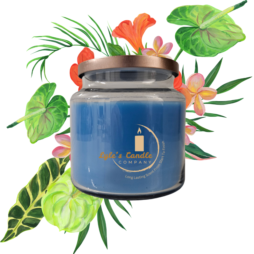 Caribbean Teakwood Scented Candle🌴🌿