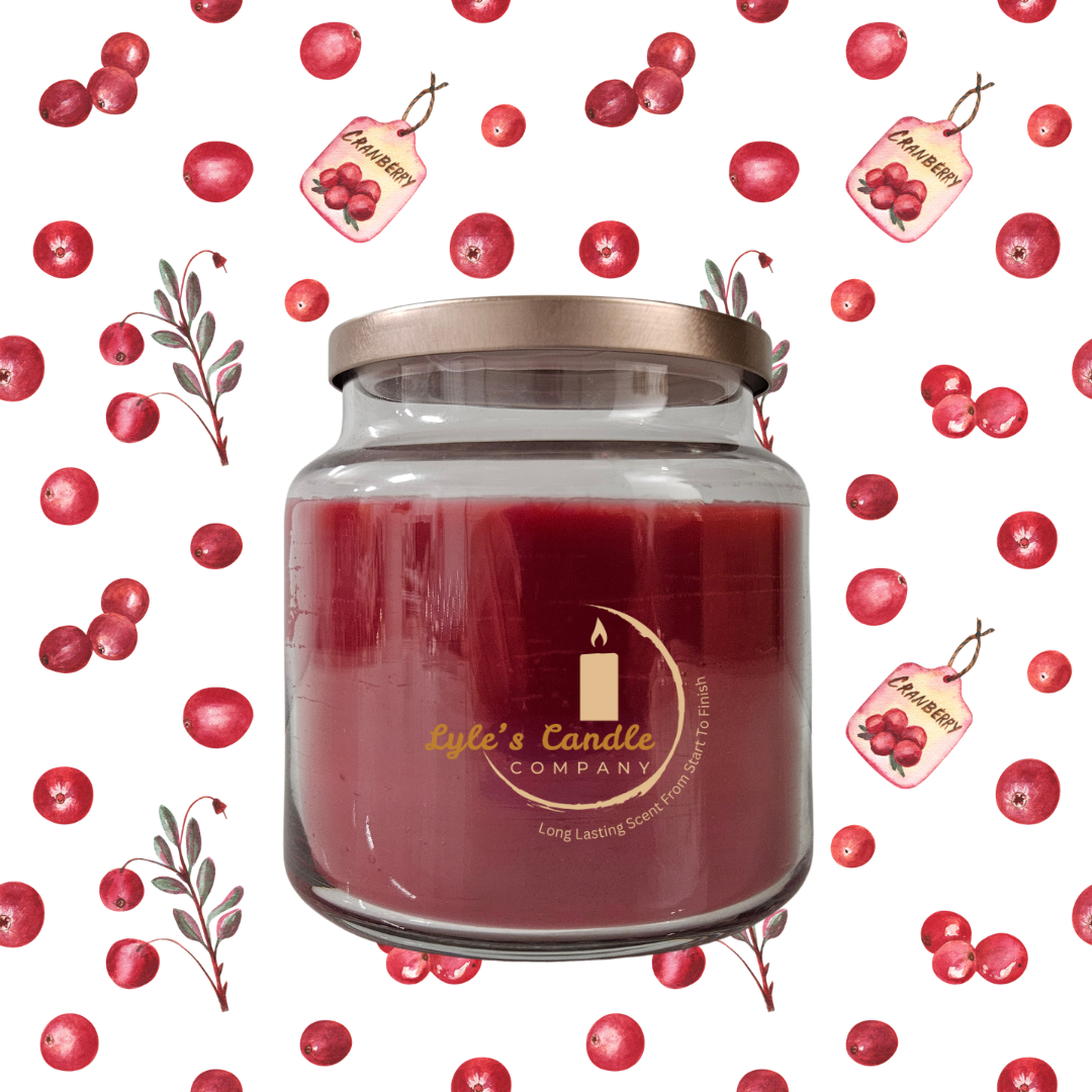 Cranberry Scented Candle🍂🌿