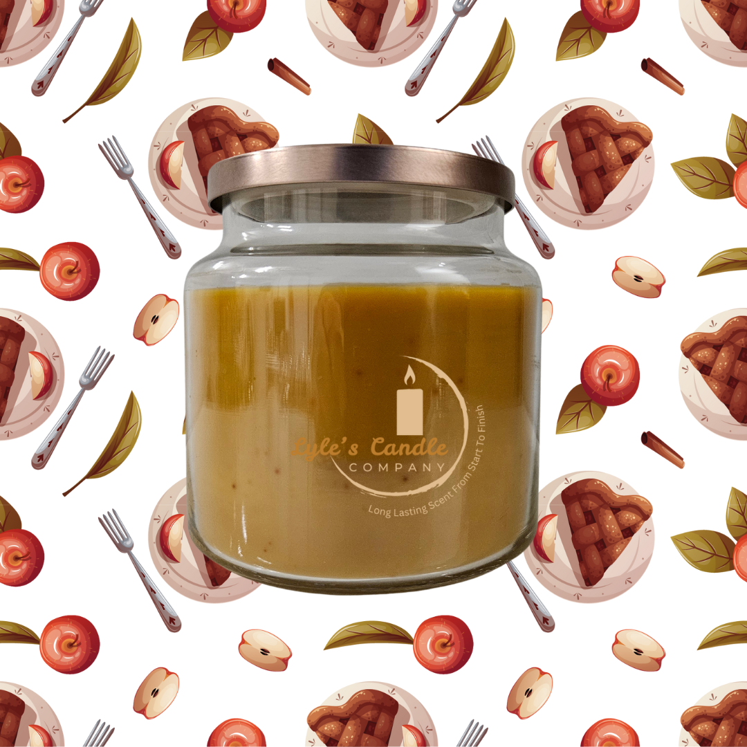 Hot Apple Pie Scented Candle 🍏🥧✨