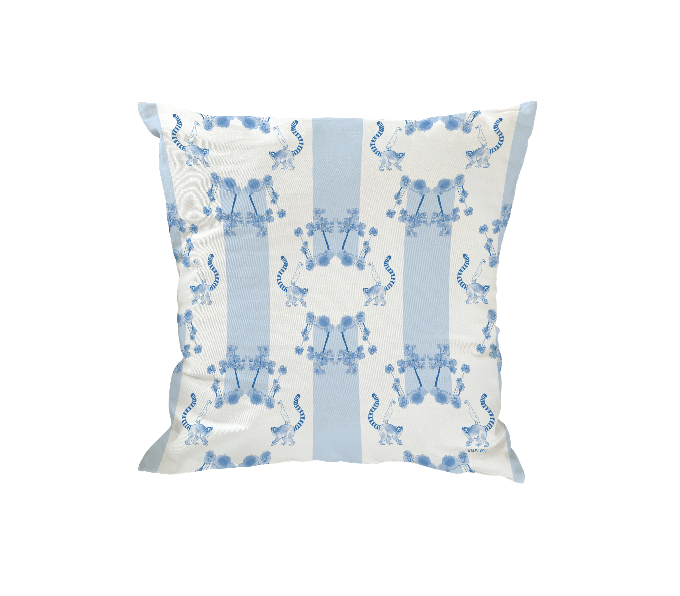 Lemur und Ente auf Streife