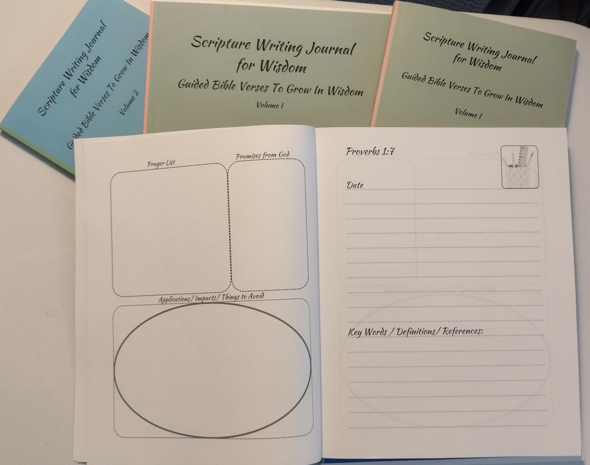 Scripture Writing Journal for Wisdom: (8" X 10") Volume 1 