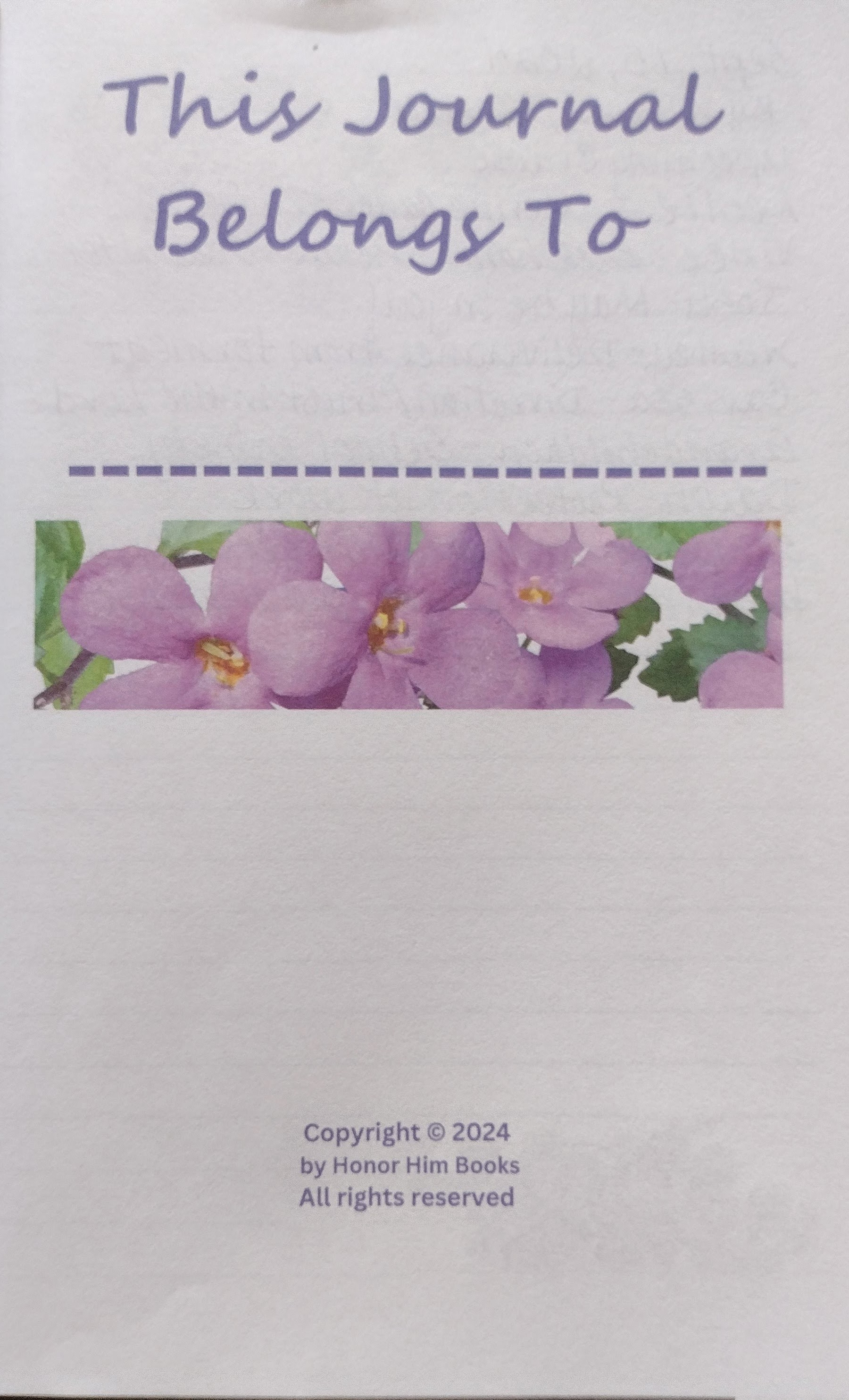 Prayer Journal: Blank Notebook for Daily Thoughts and Prayers