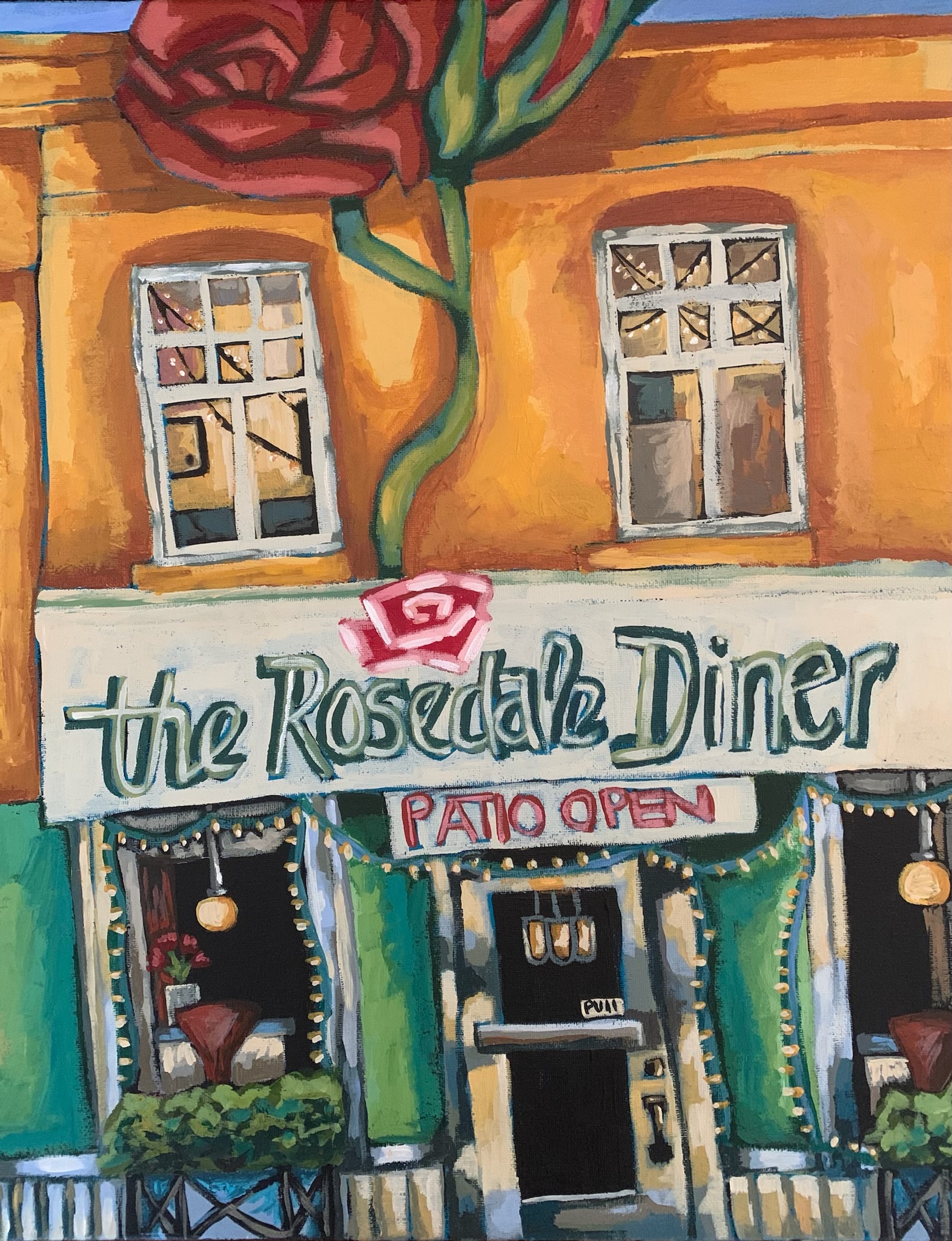The Rosedale Diner Painting