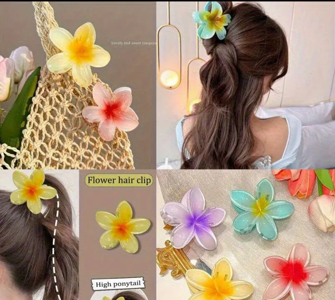Pince à cheveux fleur