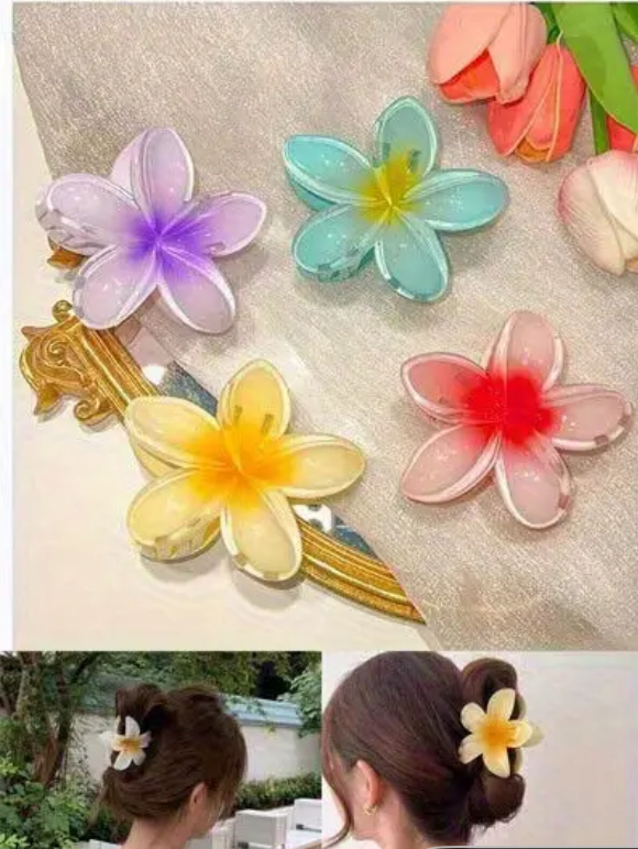 Pince à cheveux fleur