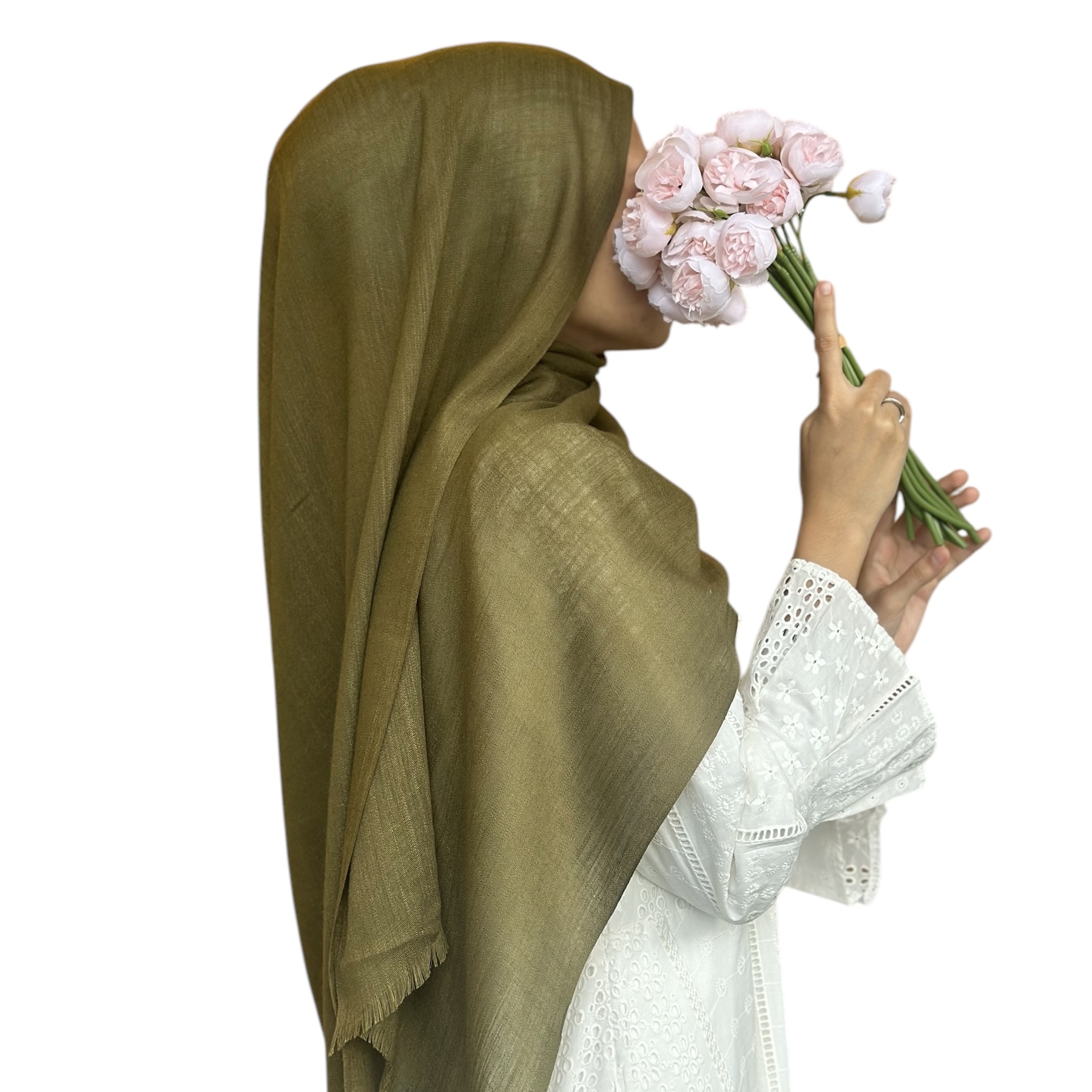 Bamboo Shawl in Dark Olive