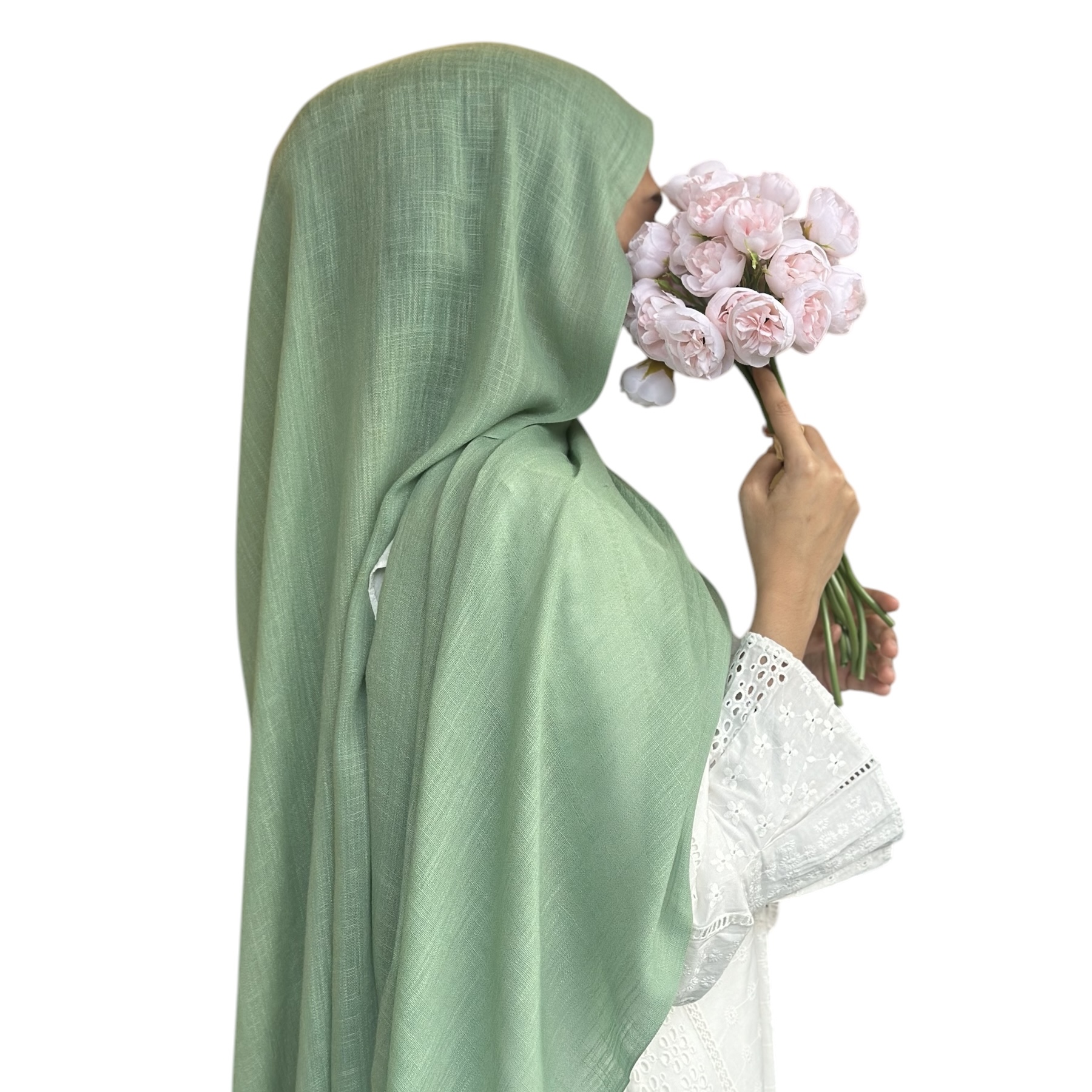Bamboo Shawl in Sage Green