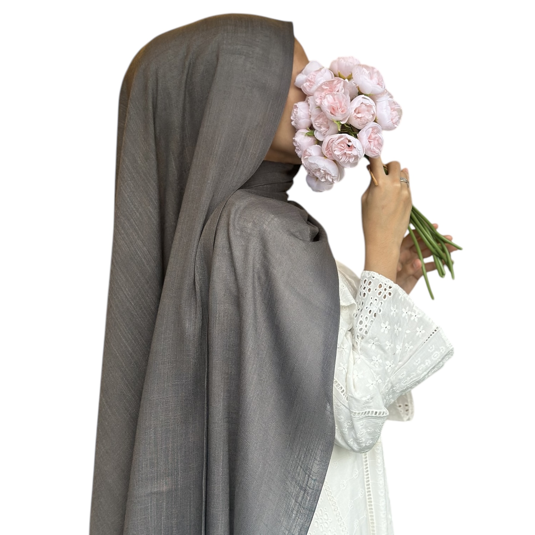 Bamboo shawl in Dark Grey