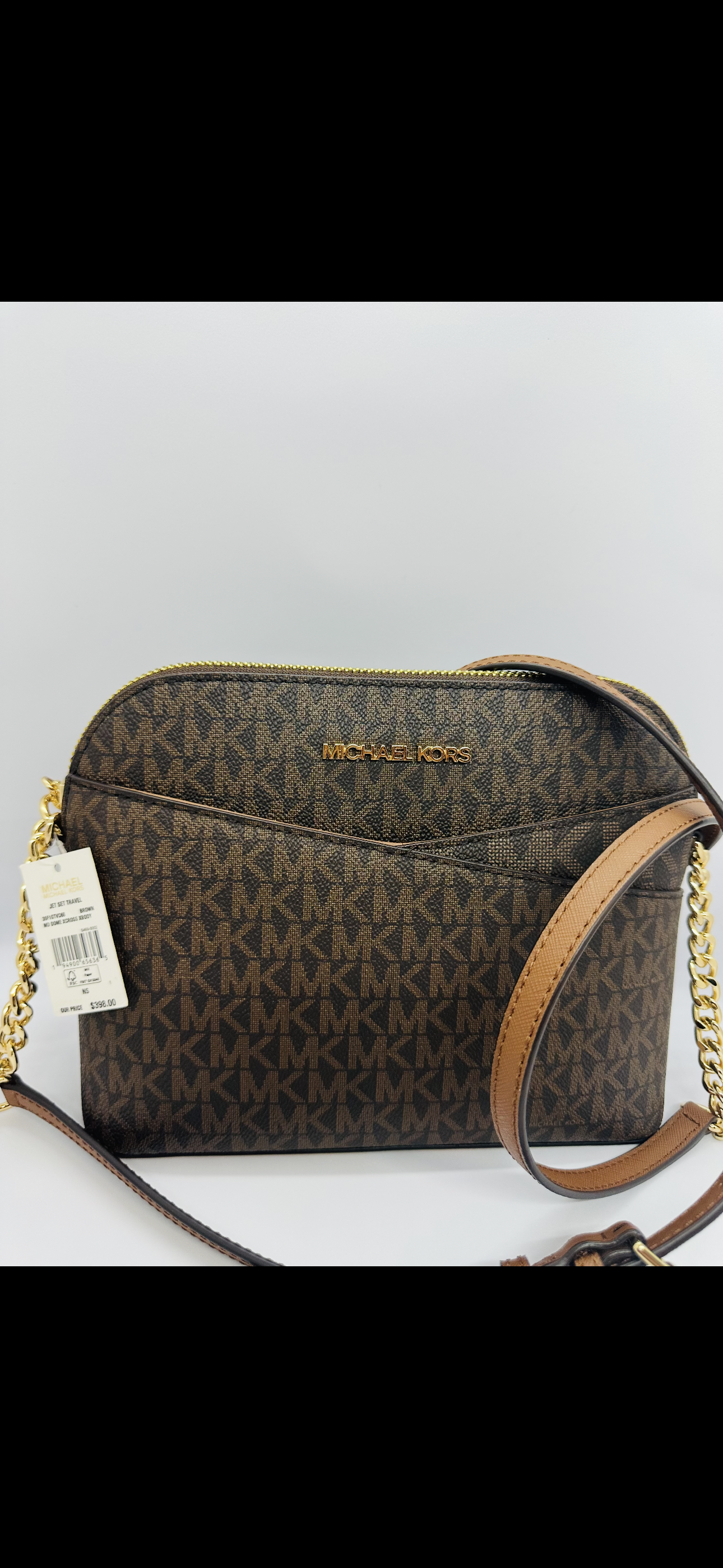 Michael Kors Jet Set Travel MD Dome Cross Body Bag