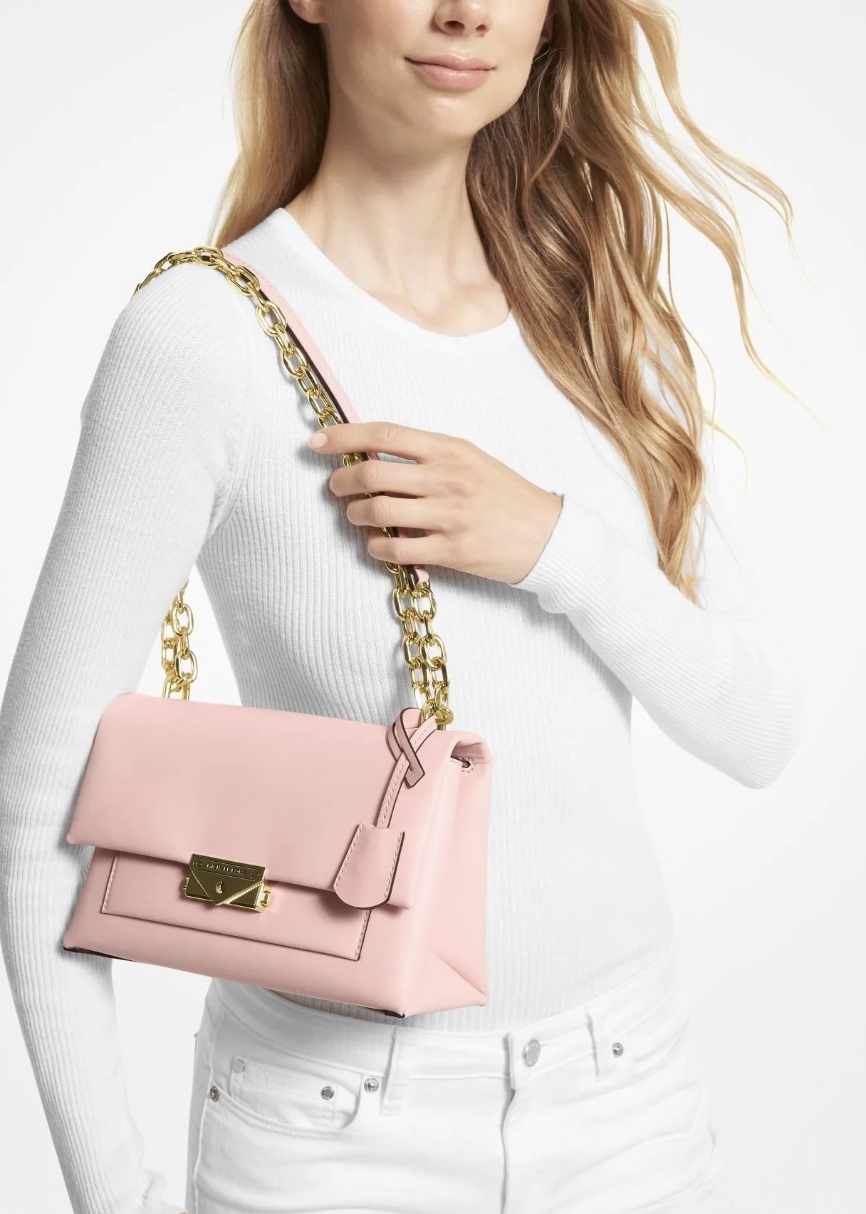 Michael Kors Cece MD Pink  Shoulder/Crossbody Bag