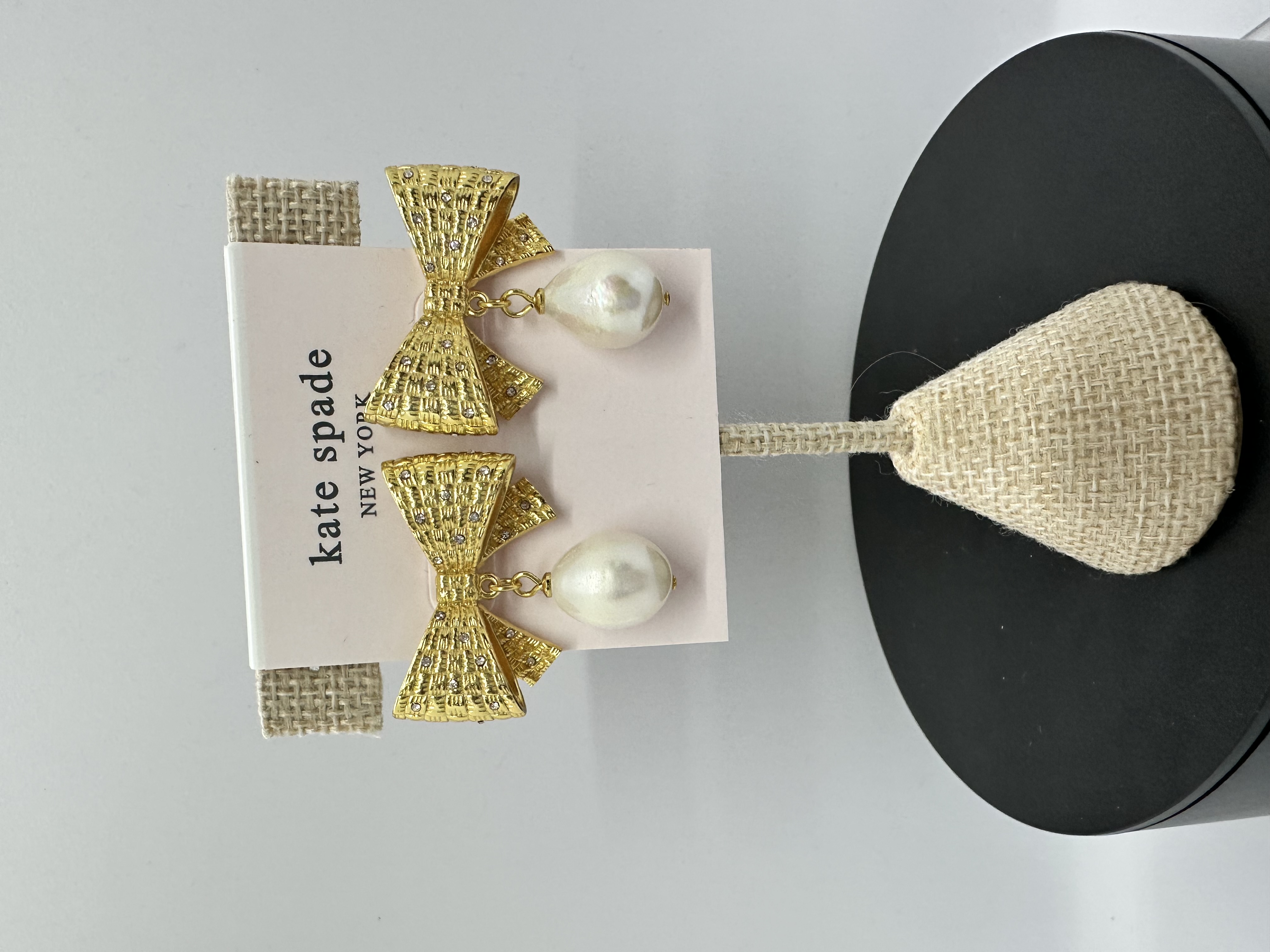 Kate Spade Bow and Pearl Earrings