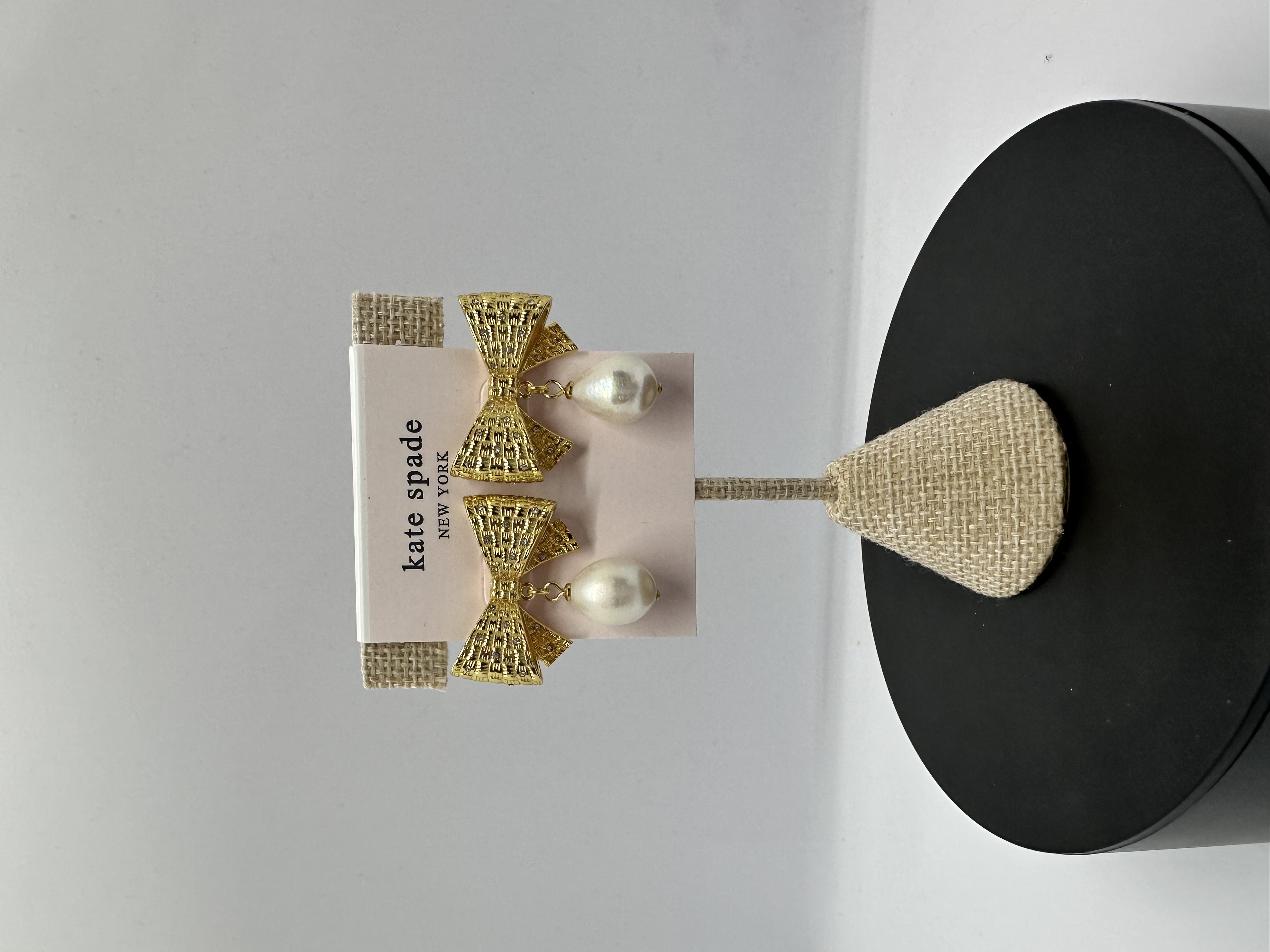 Kate Spade Bow and Pearl Earrings