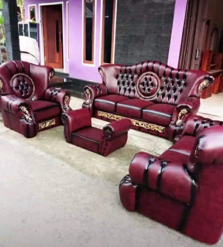 Luxury Leather Sofa Set