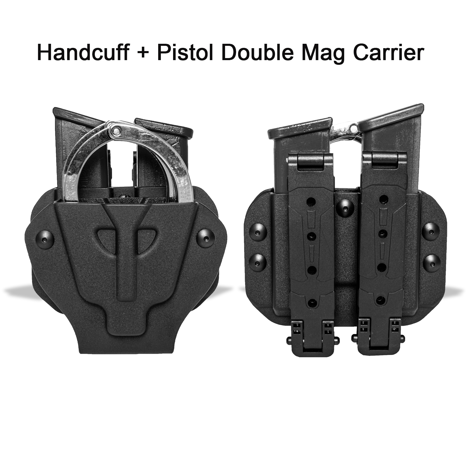 Handcuff + Pistol Double Mag Carrier