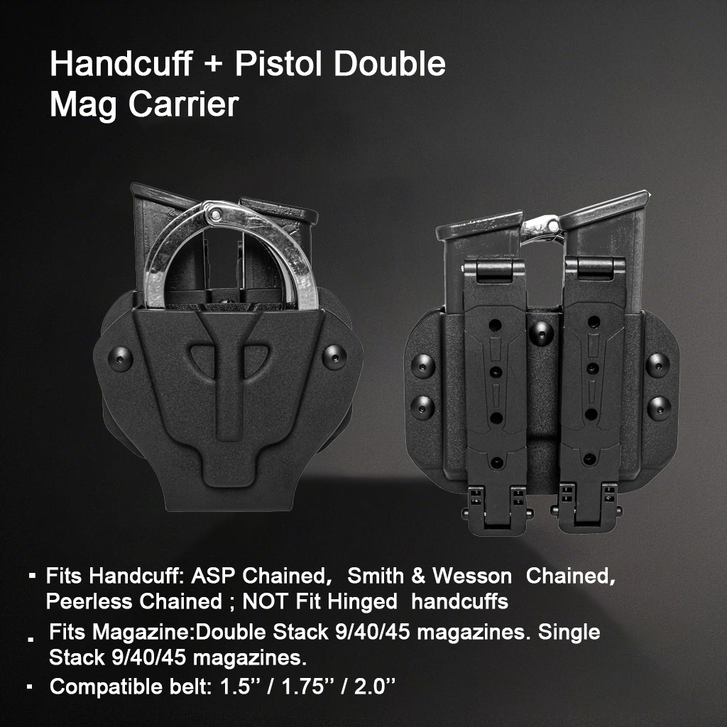 Handcuff + Pistol Double Mag Carrier