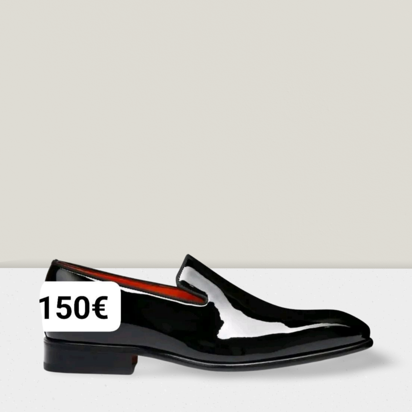 SANTONi mocassins en cuir verni