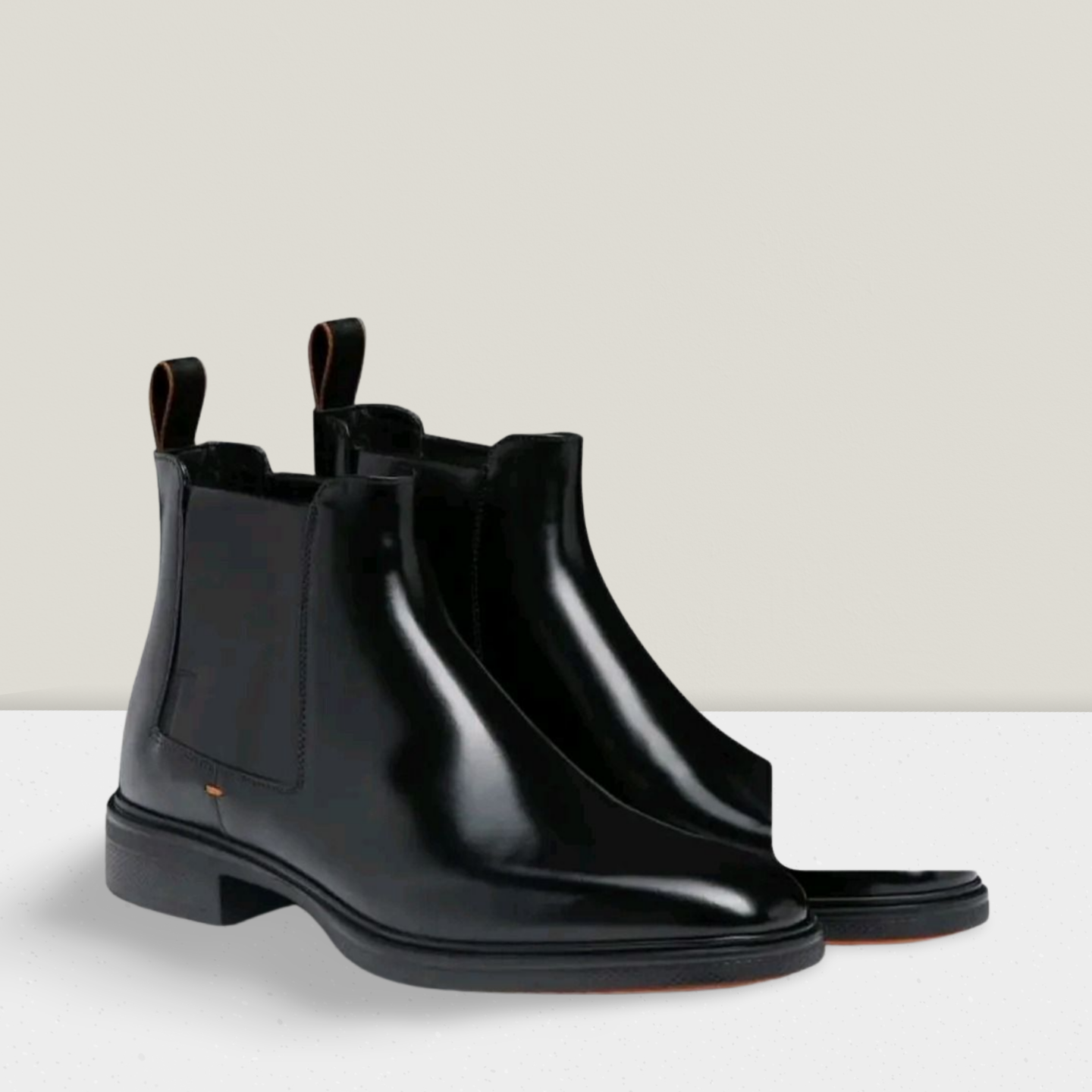 Bottine  SANTONi Easy en cuir noir