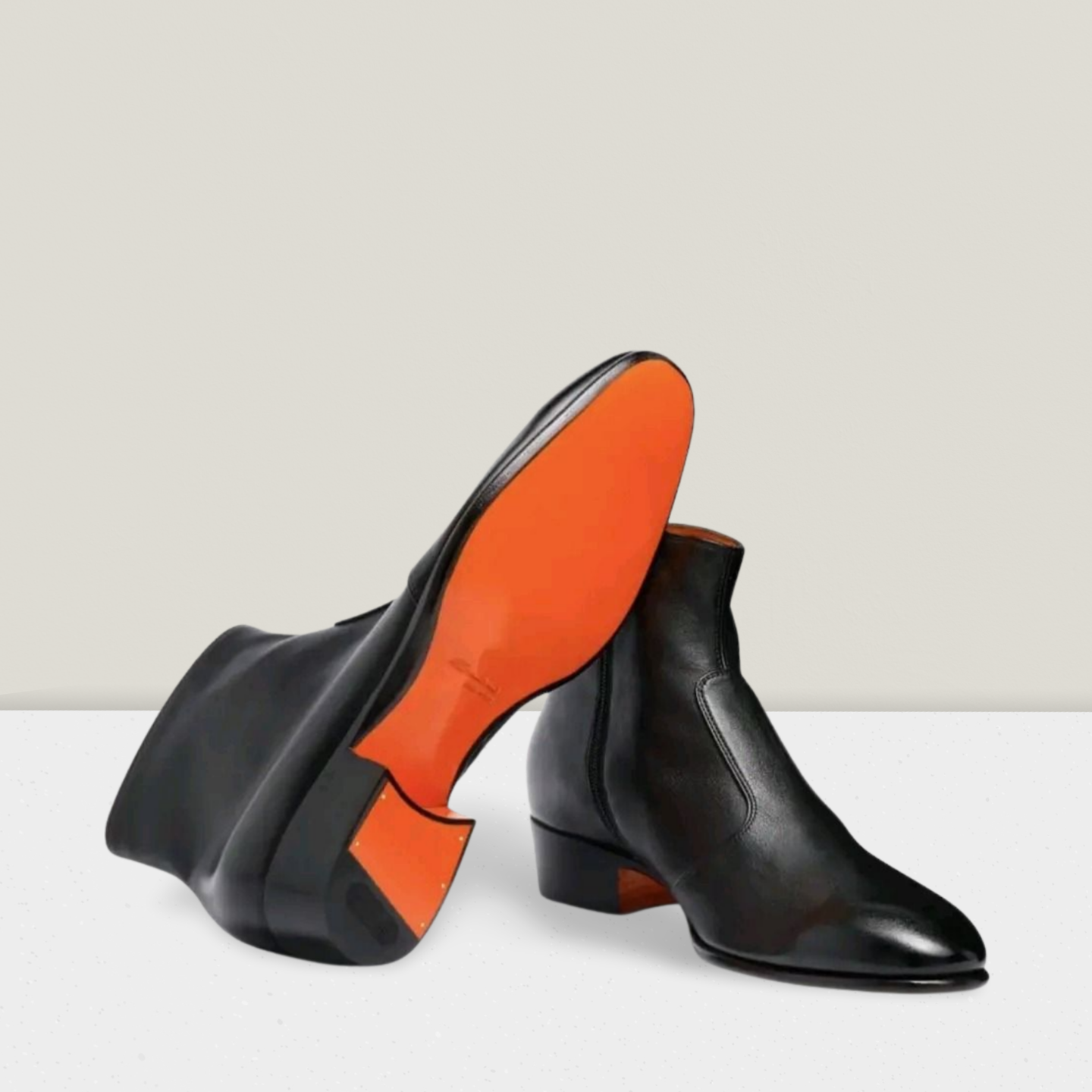 SANTONi Bottines noires élégantes