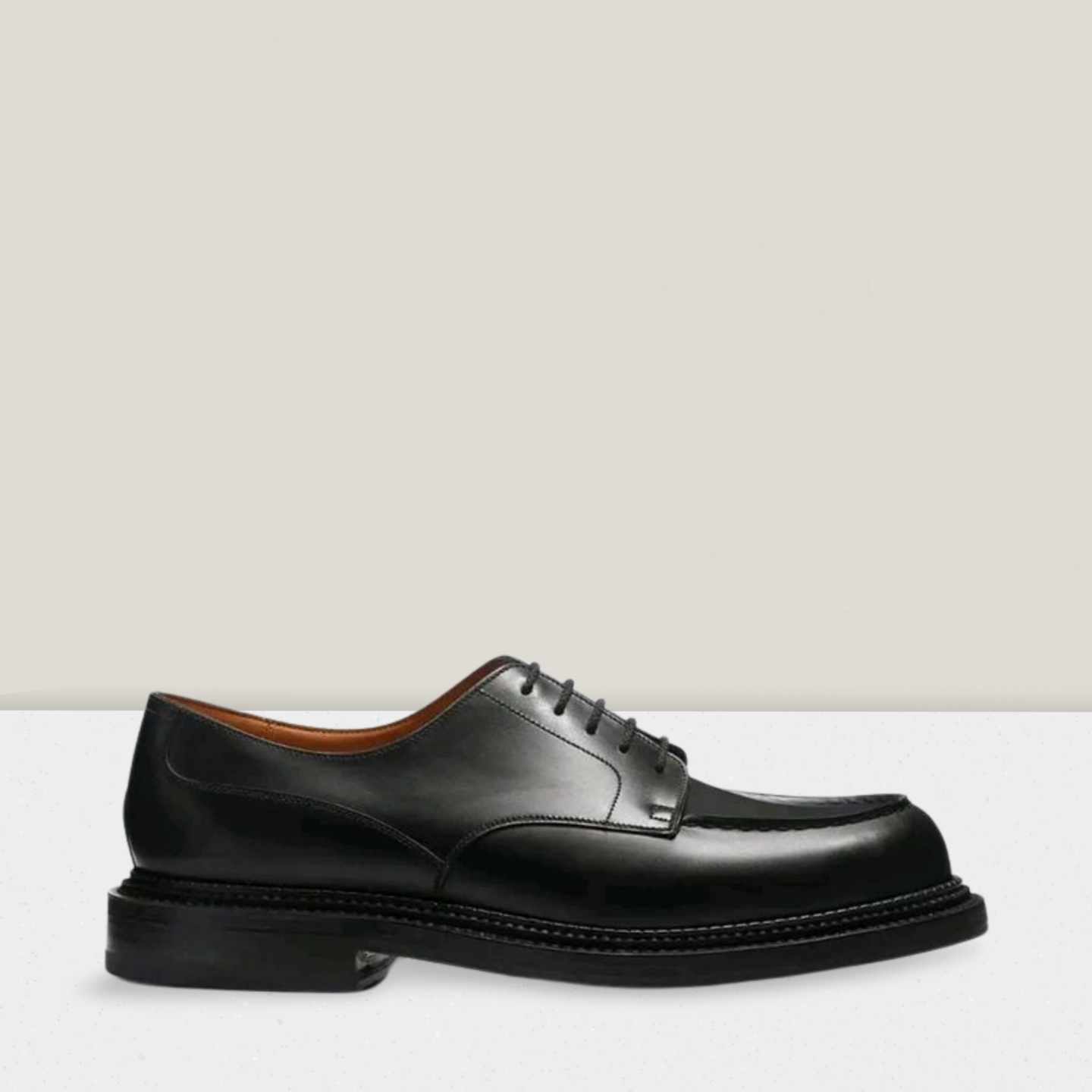 J.M WESTON Derby golf x3 semelle  en cuir noir