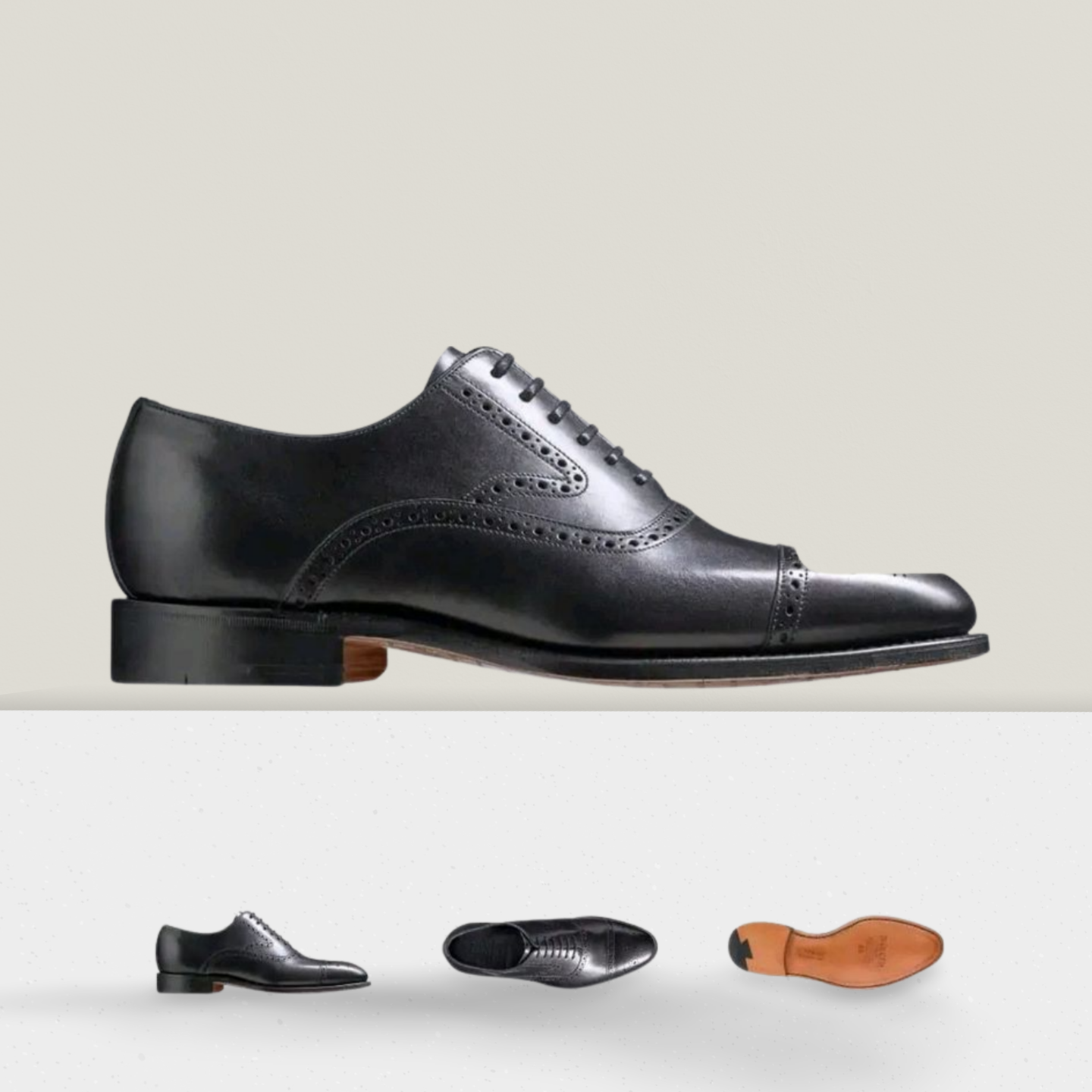 BARKER Lerwick-veau noir