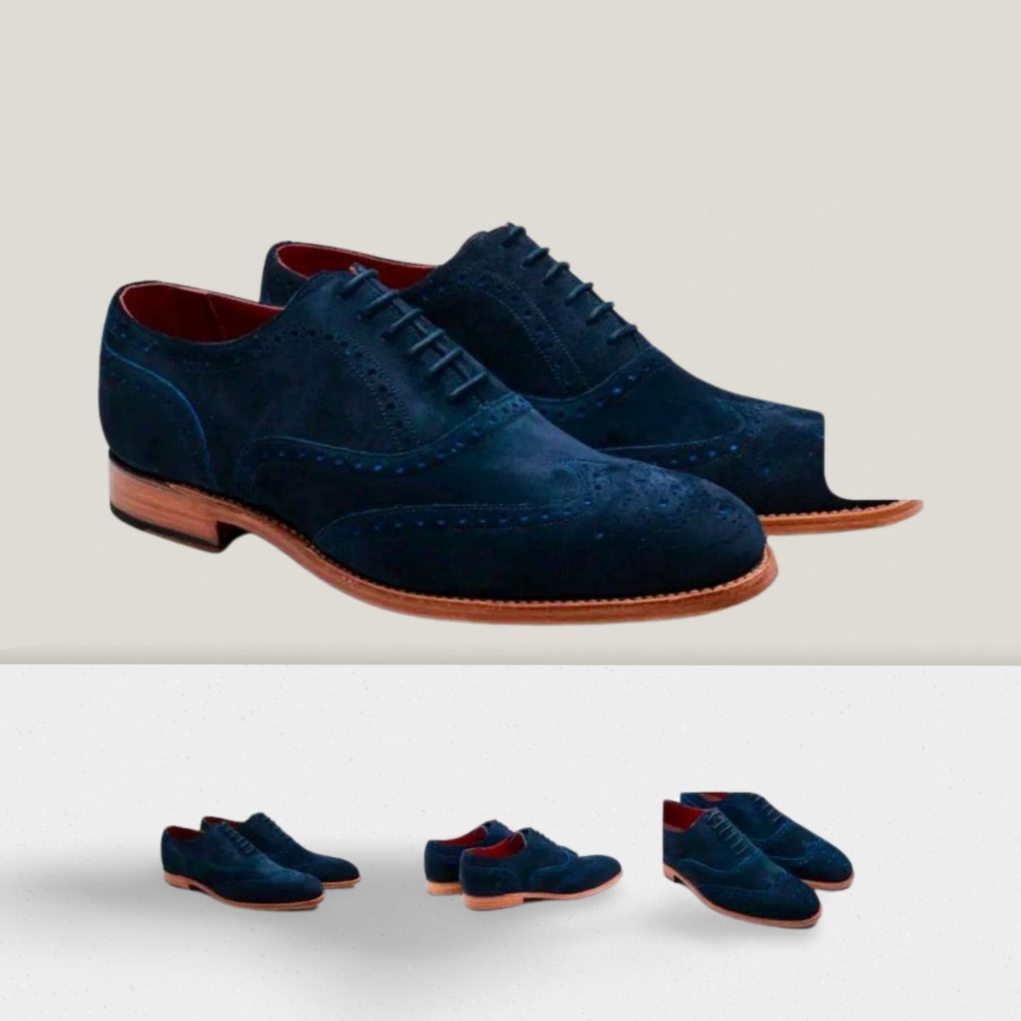 BARKER Brando 2 - daim bleu-marine punch