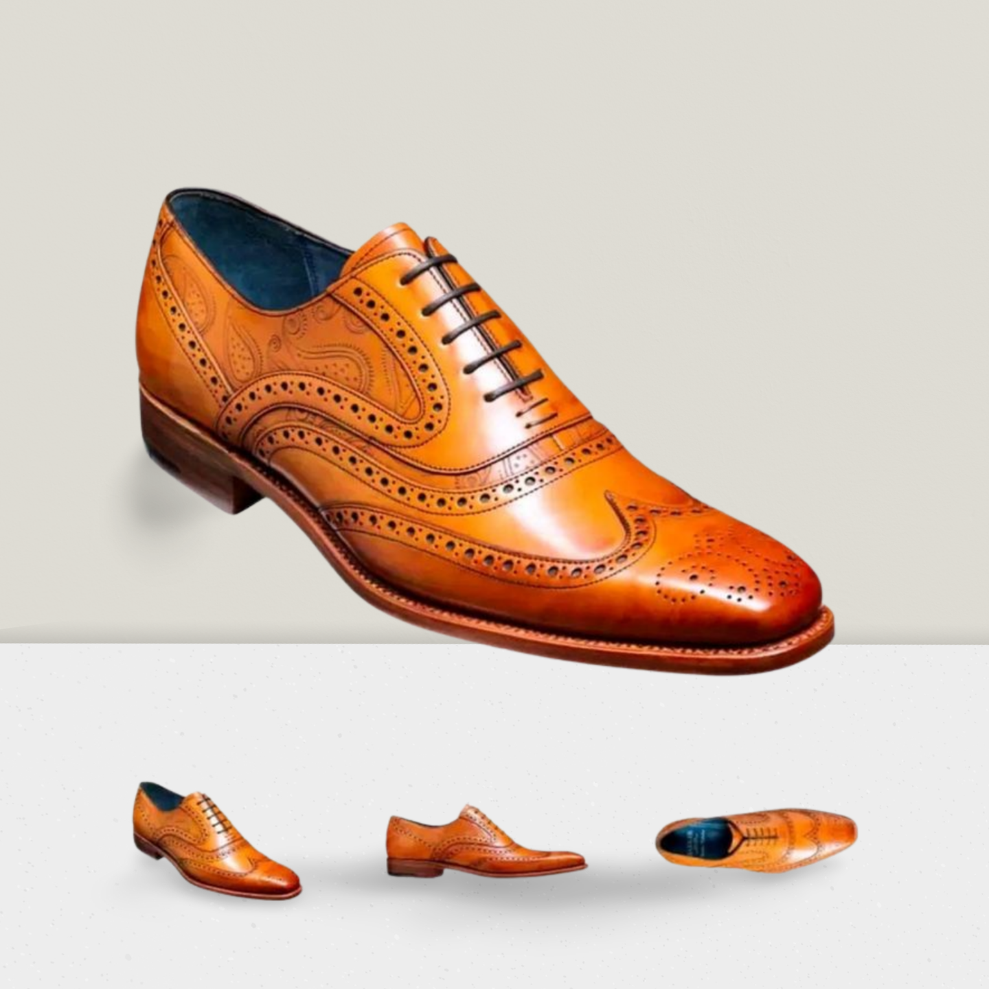 BARKER McClean Laser Veau de cèdre / paisley