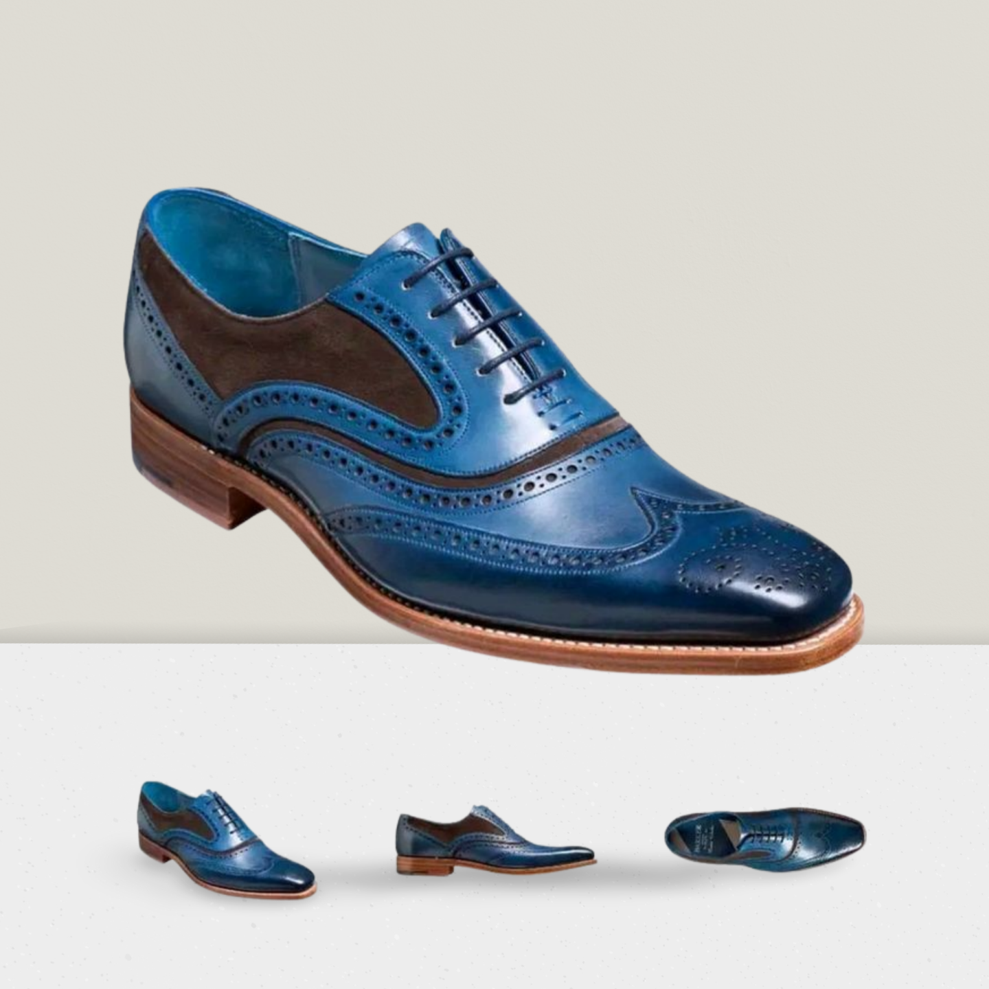 BARKER McClean bleu marine peint à la main 