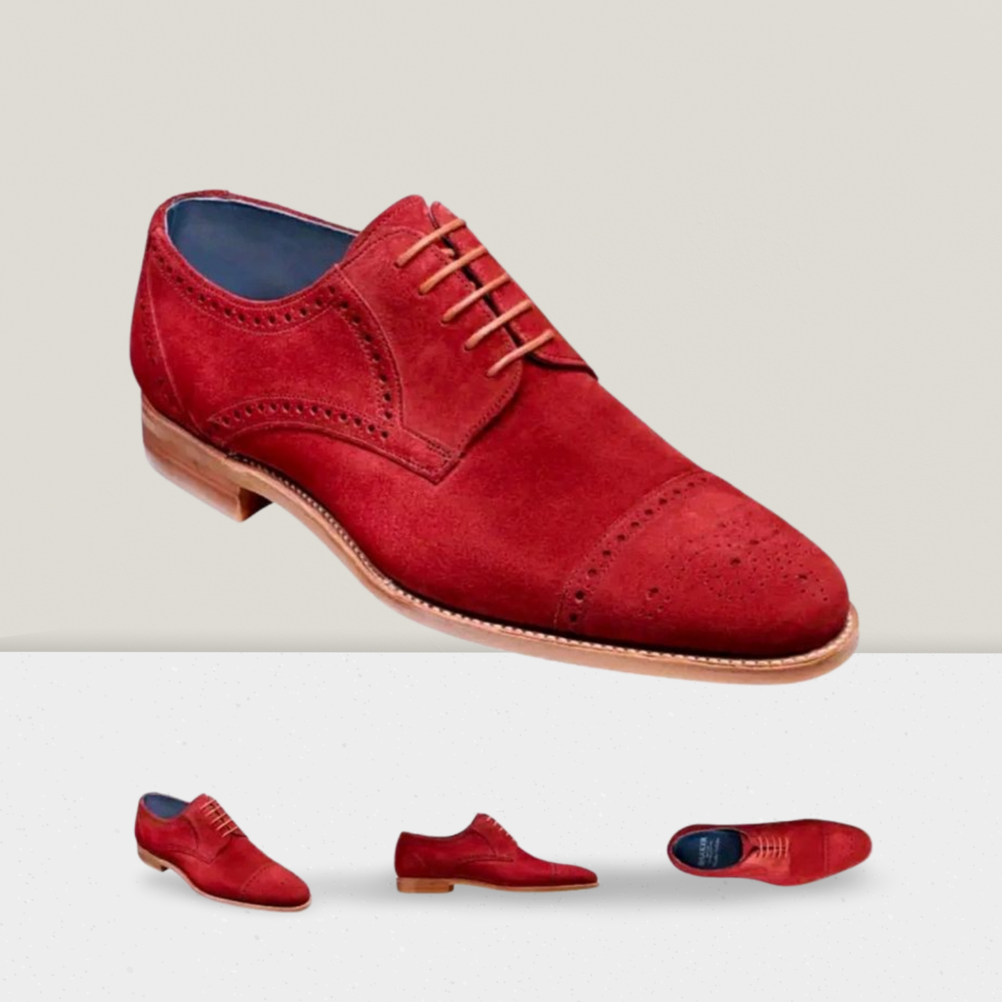 BARKER Nixon Daim bordeaux