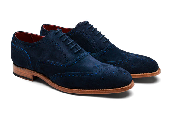 BARKER Brando 2 - daim bleu-marine punch