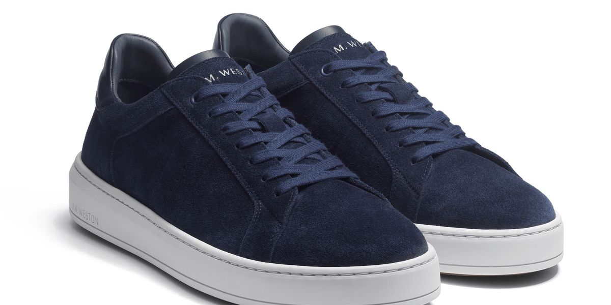 J.M WESTON Baskets on time bleues