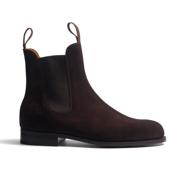 J.M WESTON Bottine cambre en cuir marron