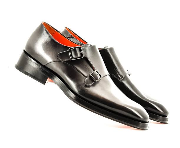Chaussure SANTONi  double boucle en cuir